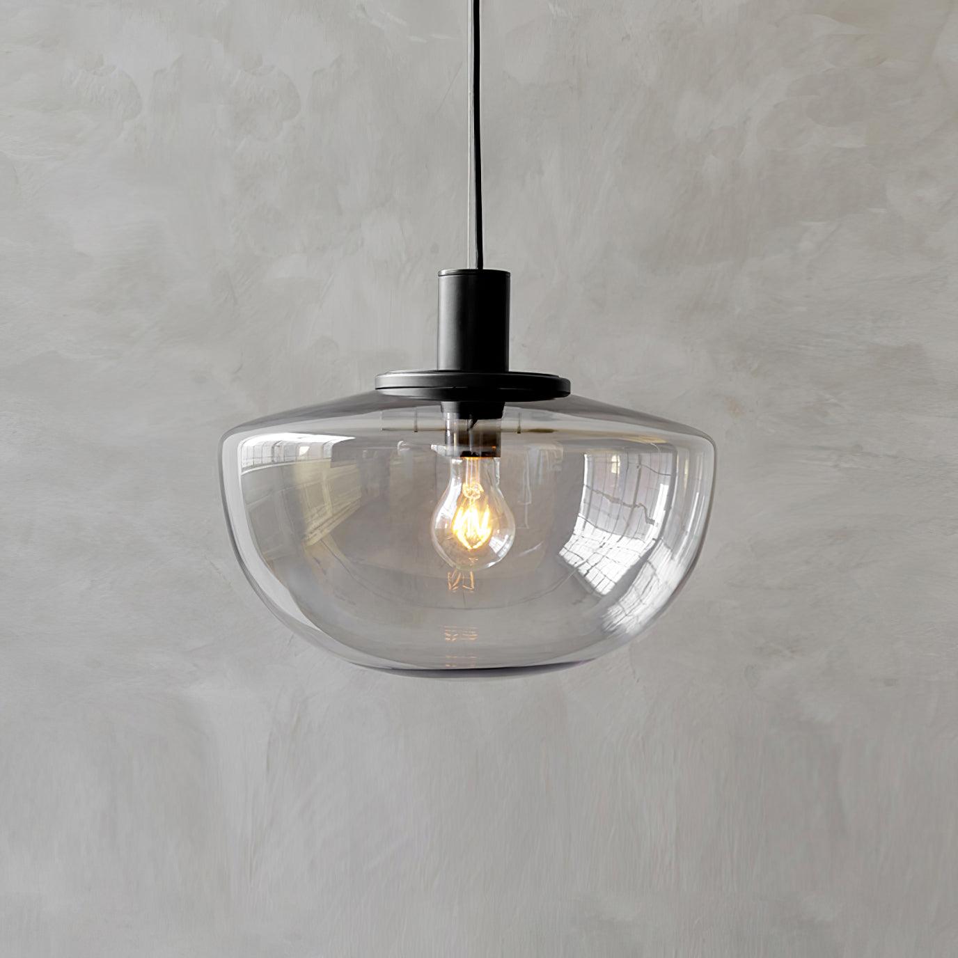 Pendant Lamp Glass Dome Metal Mount Minimalist Relax - Letslighting