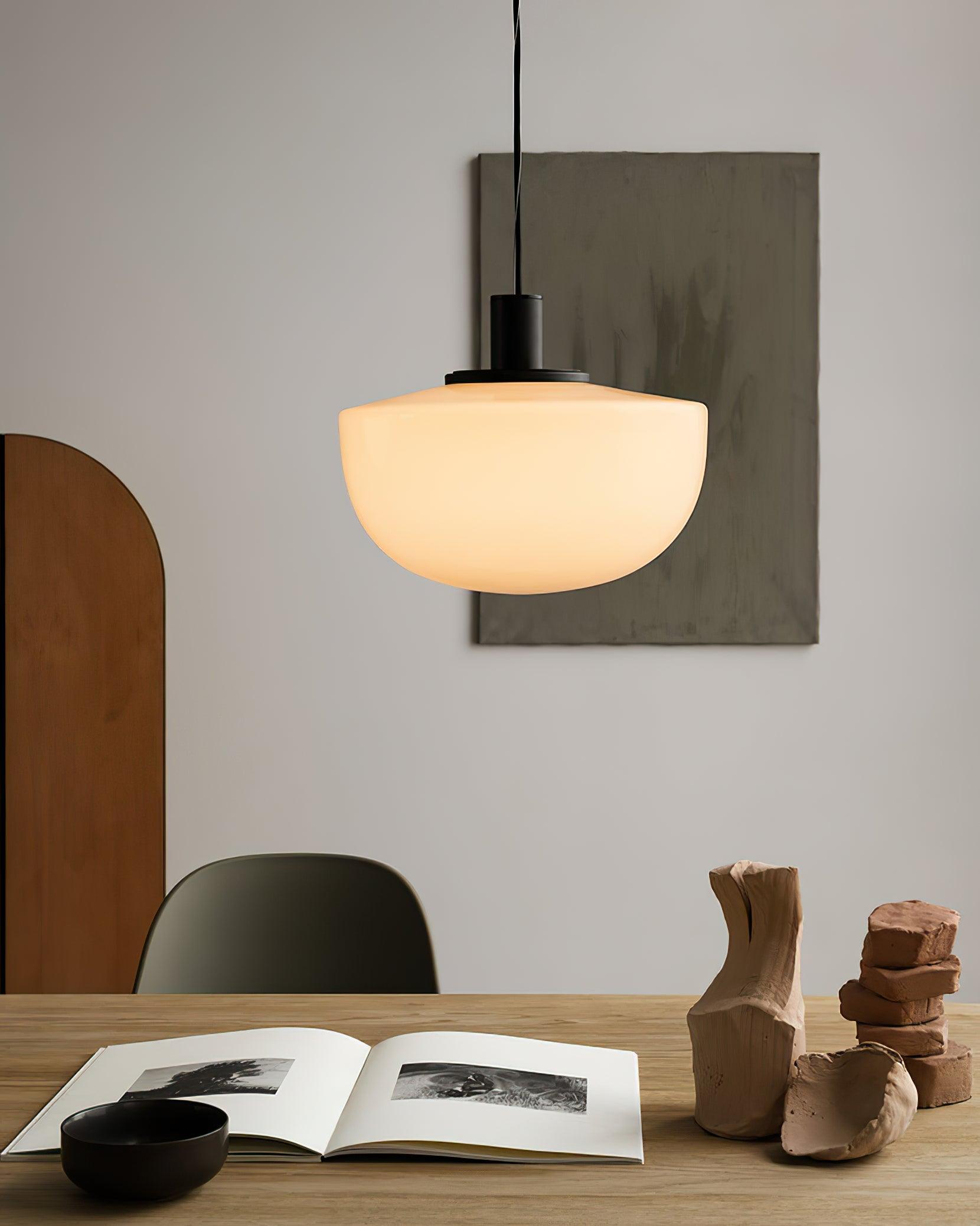 Pendant Lamp Glass Dome Metal Mount Minimalist Relax - Letslighting
