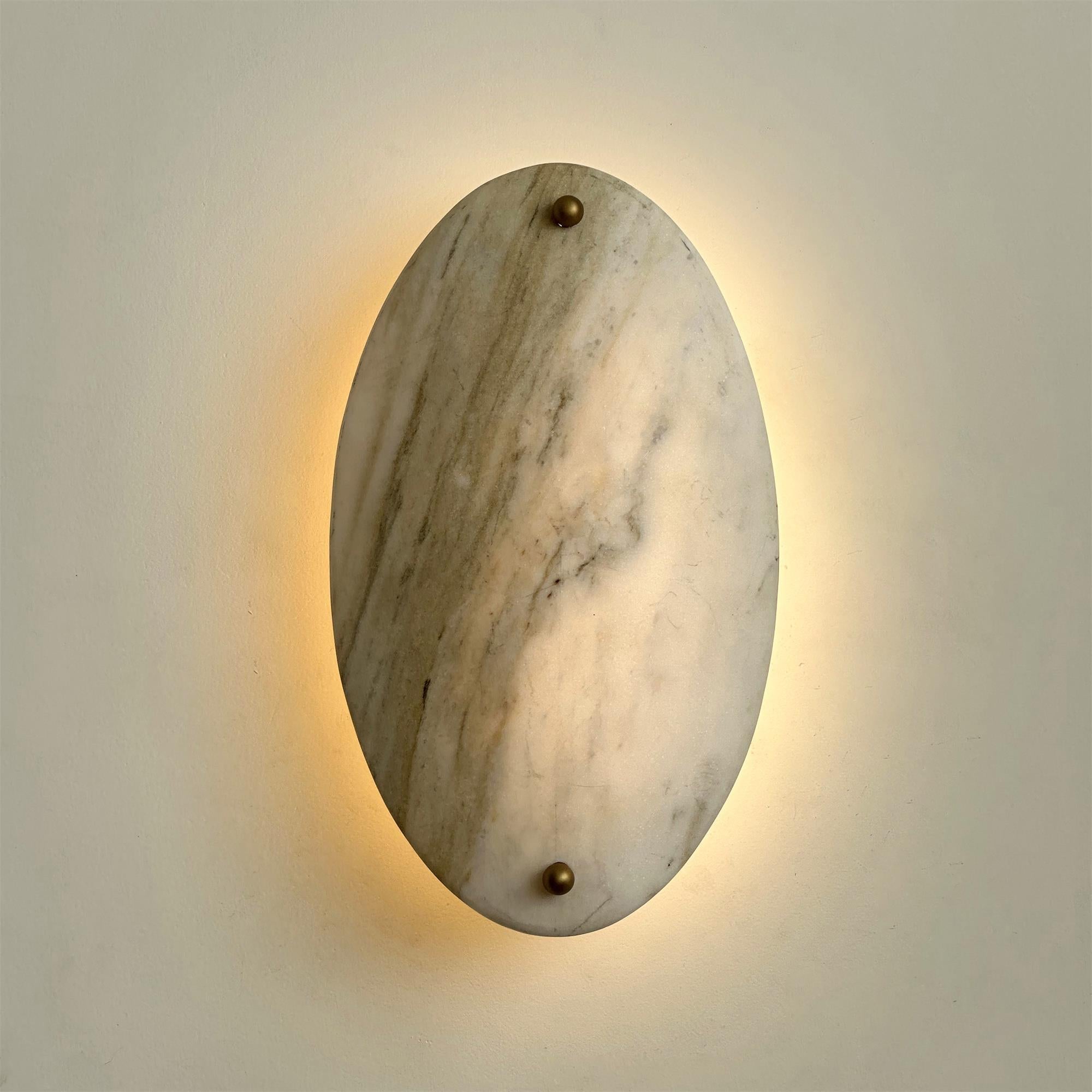 Yrvuvyu Modern Minimalist Alabaster Marble Wall Lamp - Lamp Copper