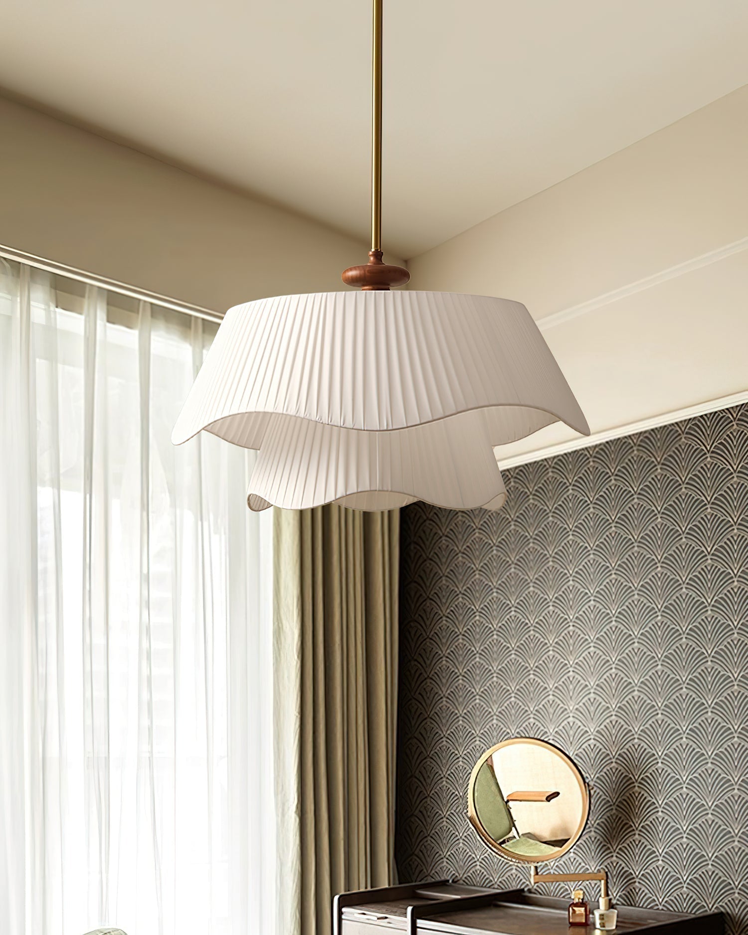 Aphais Premium Elegance Wood Metal Pendant Lamp - Letslighting