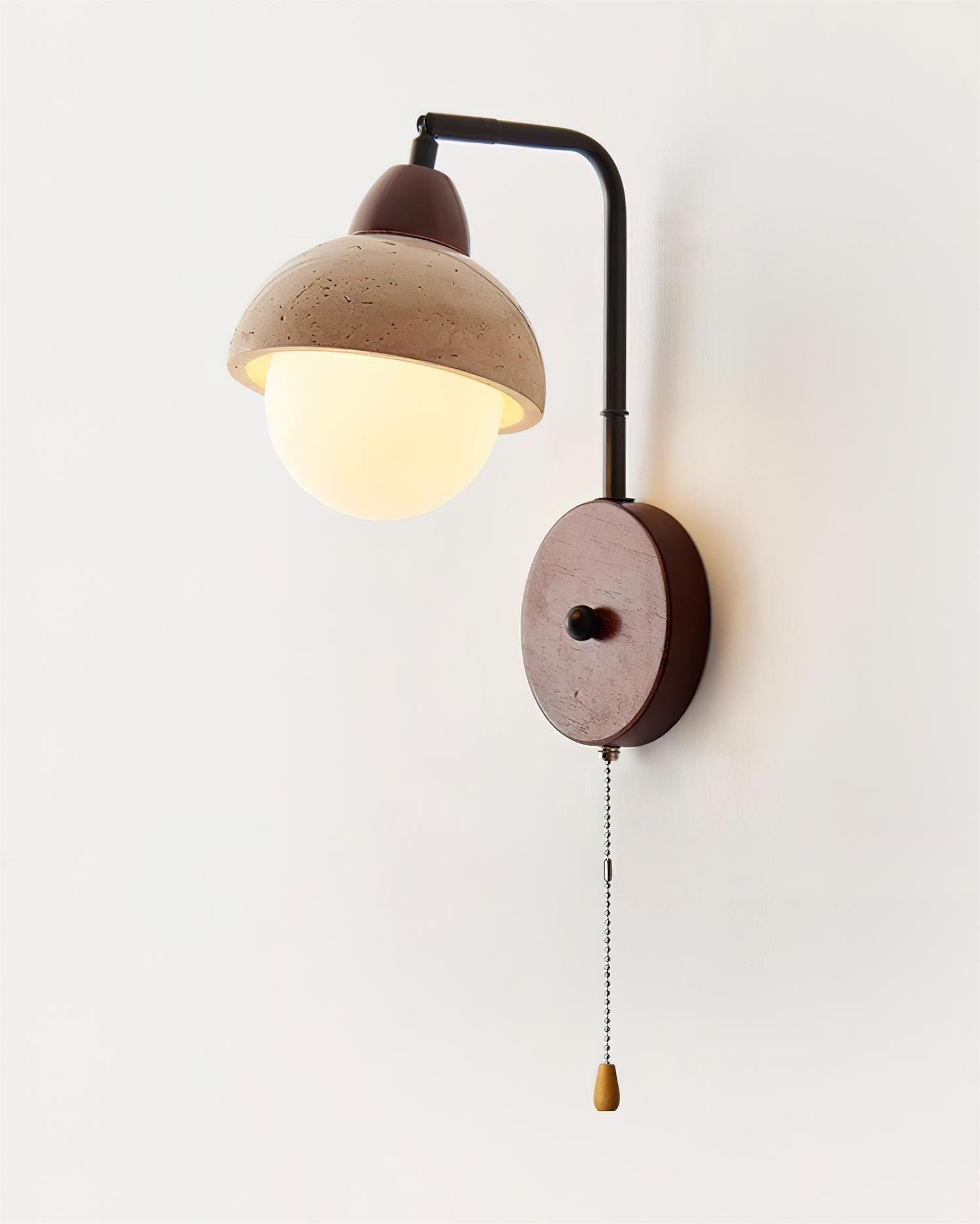 Ritta Dome Travertine Wall Lamp - Letslighting
