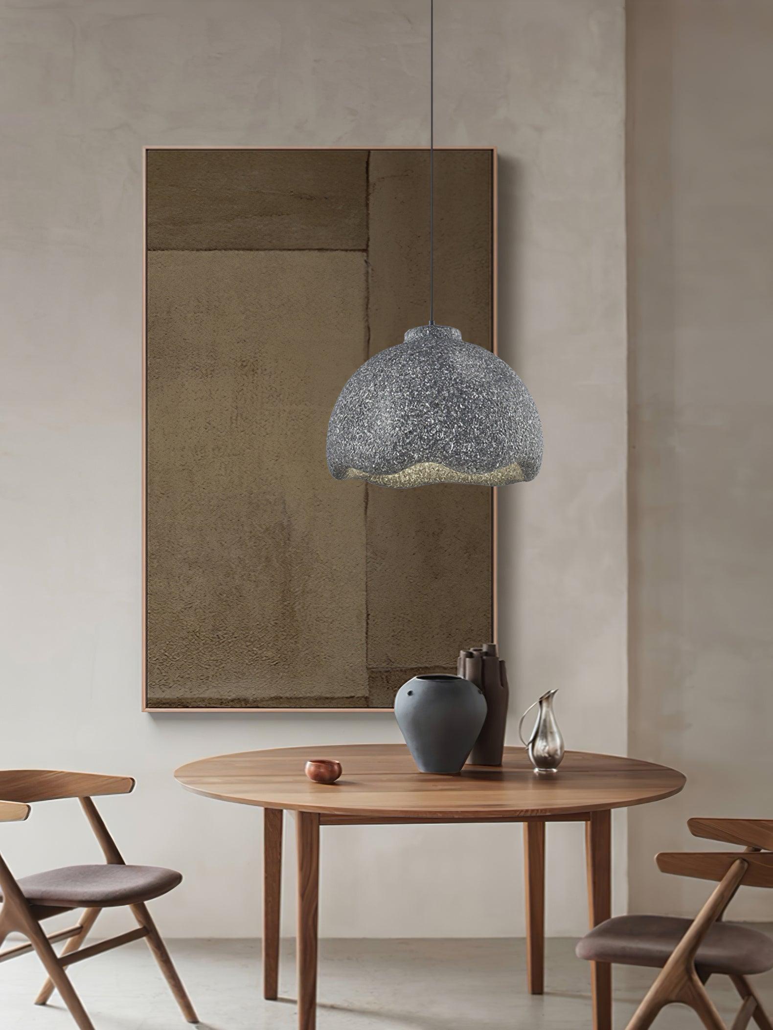 Icarila Modern Minimalist Speckled Metal Plastic Pendant Lamp - Letslighting