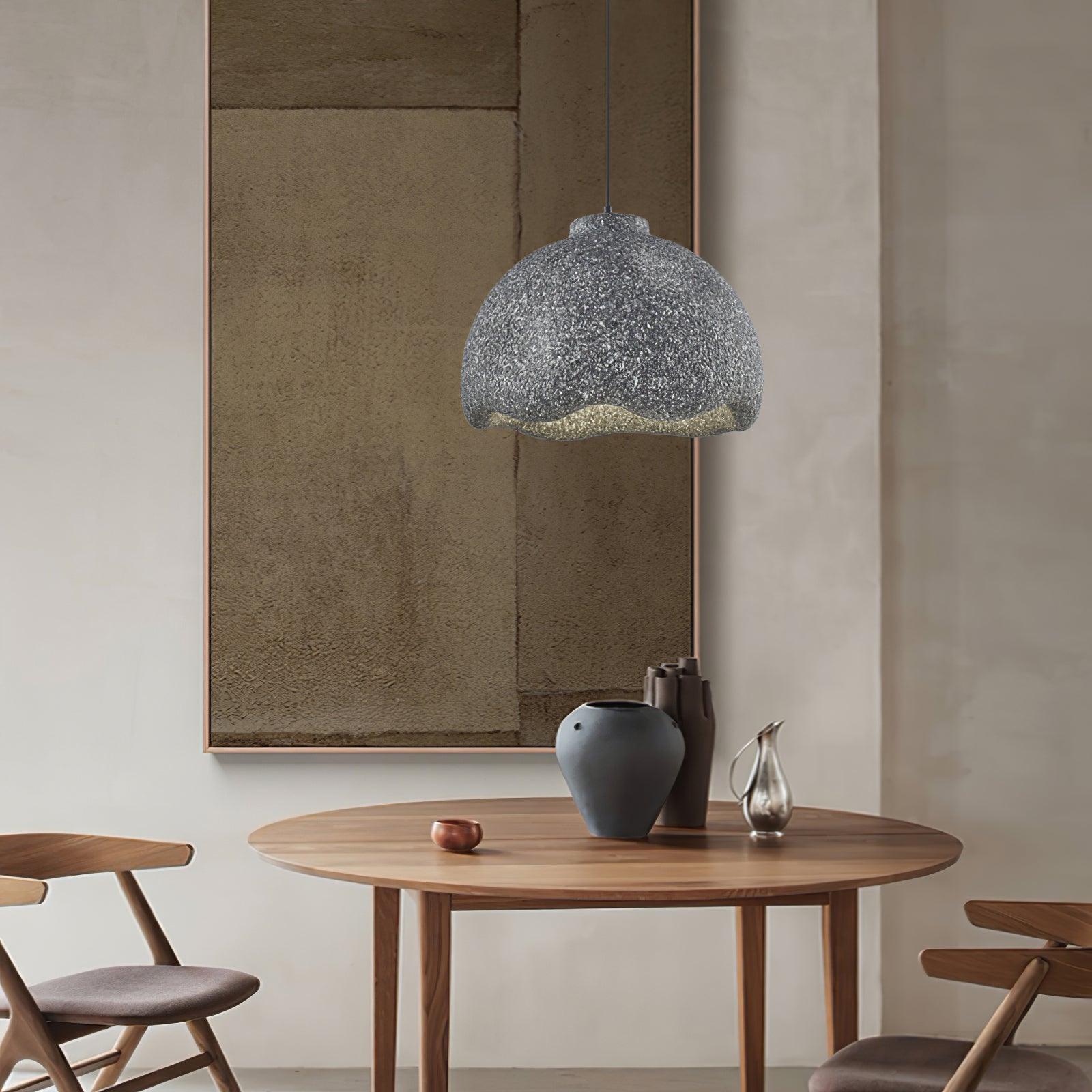Icarila Modern Minimalist Speckled Metal Plastic Pendant Lamp - Letslighting