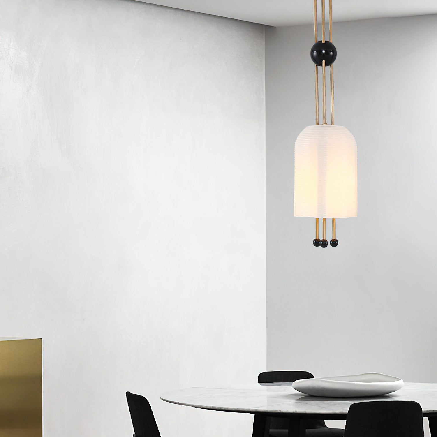Voloraris Traditional Elegance Metal Glass Pendant Light - Letslighting