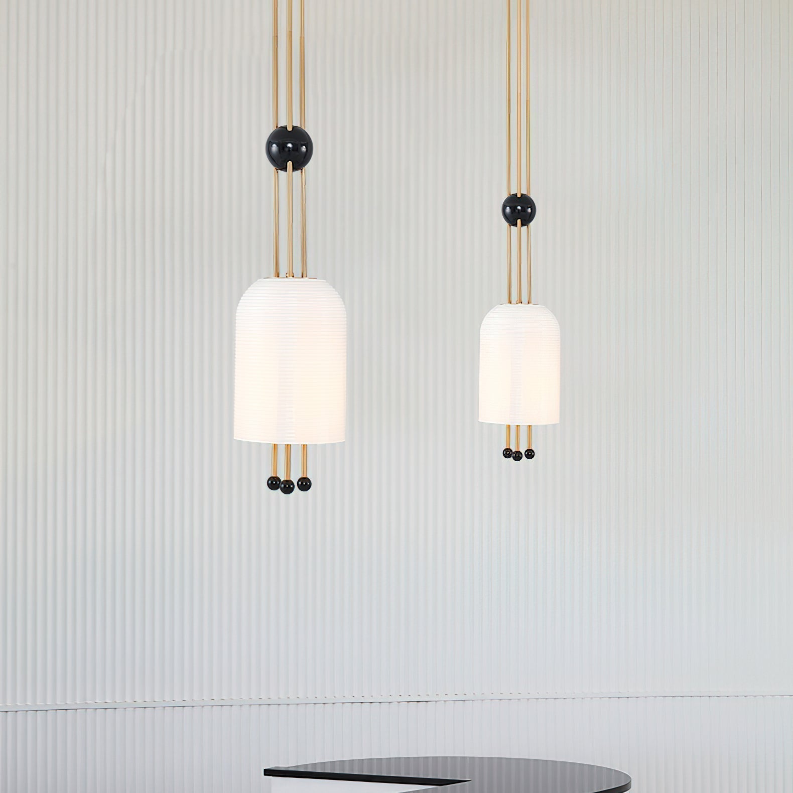 Voloraris Traditional Elegance Metal Glass Pendant Light - Letslighting