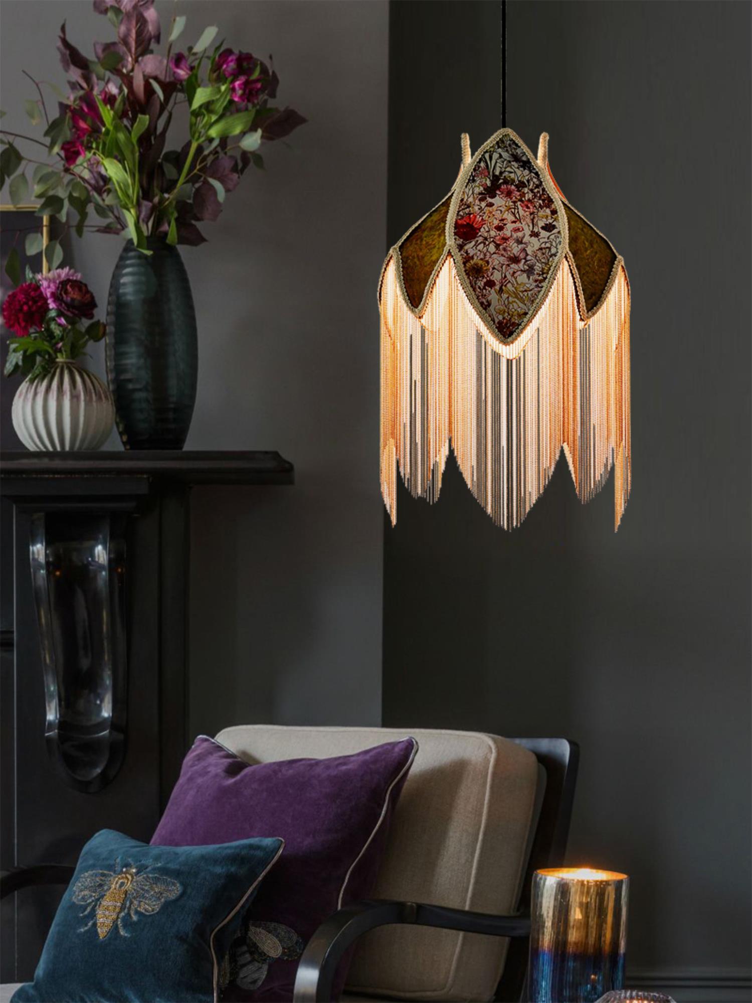 Bette Fringed Pendant Lamp - Letslighting