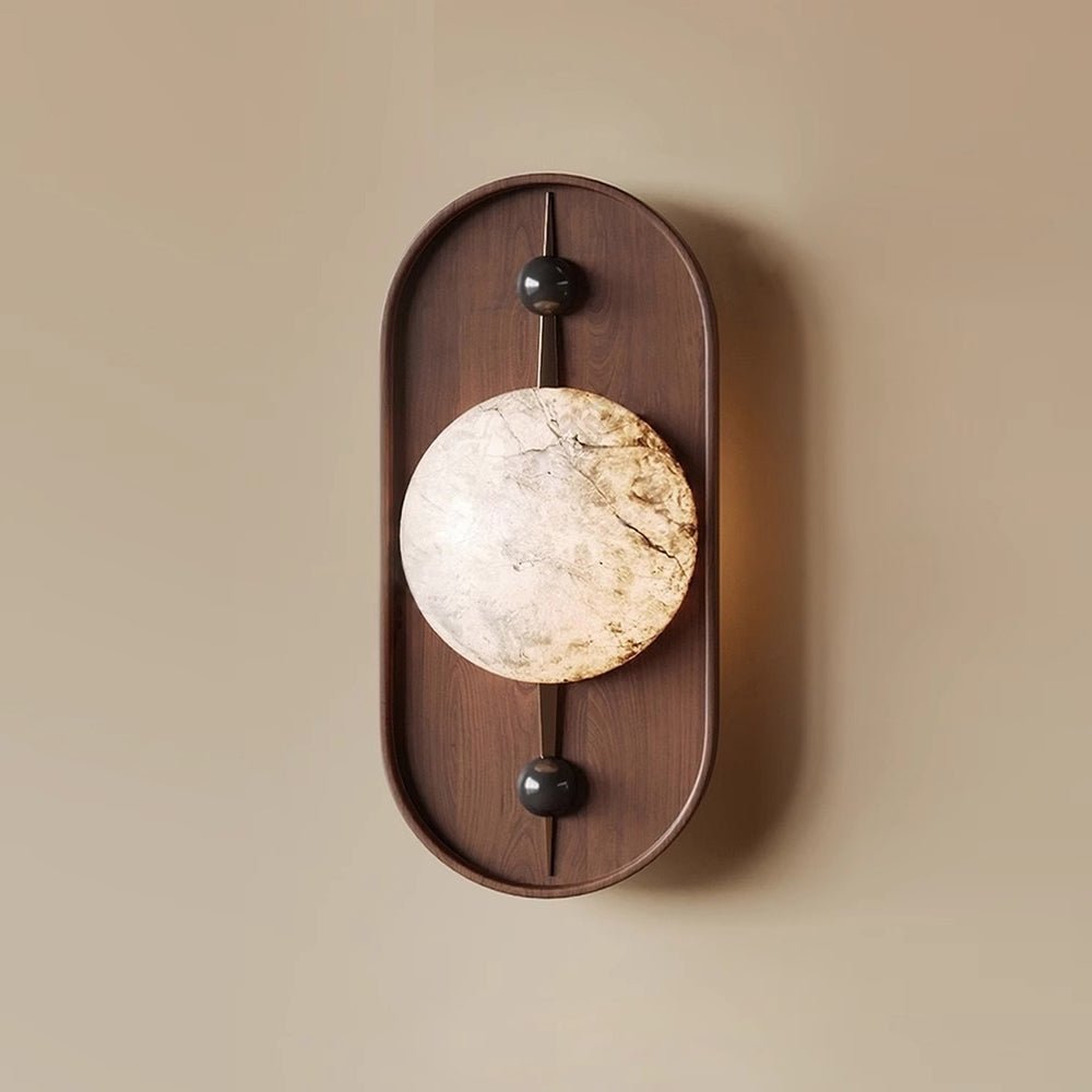 Mylaearae Orb Alabaster Wall Light - Letslighting
