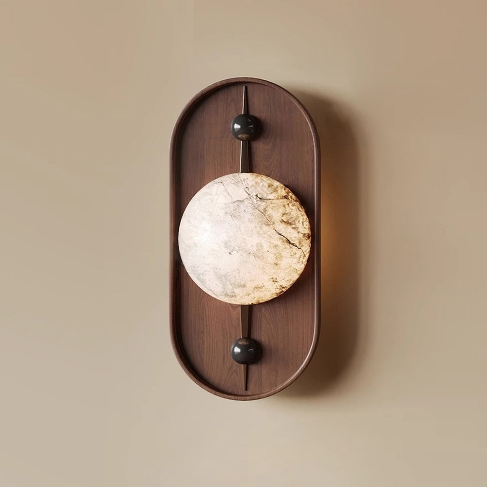 Gloruvyu Individual Creativity Metal Alabaster Wall Lamp - Lamp Copper