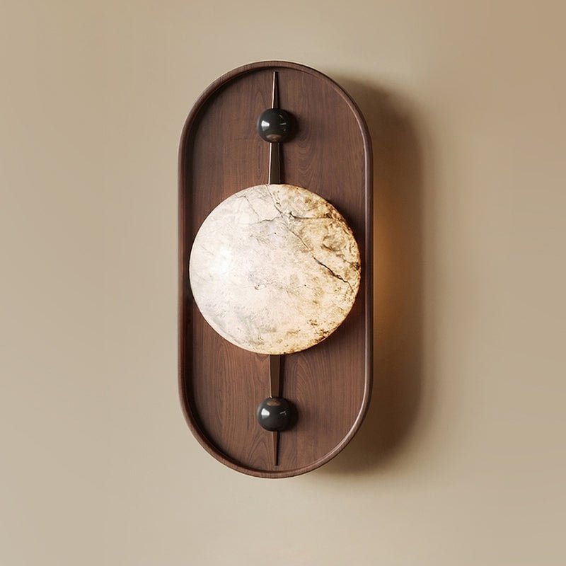 Mylaearae Orb Alabaster Wall Light - Letslighting