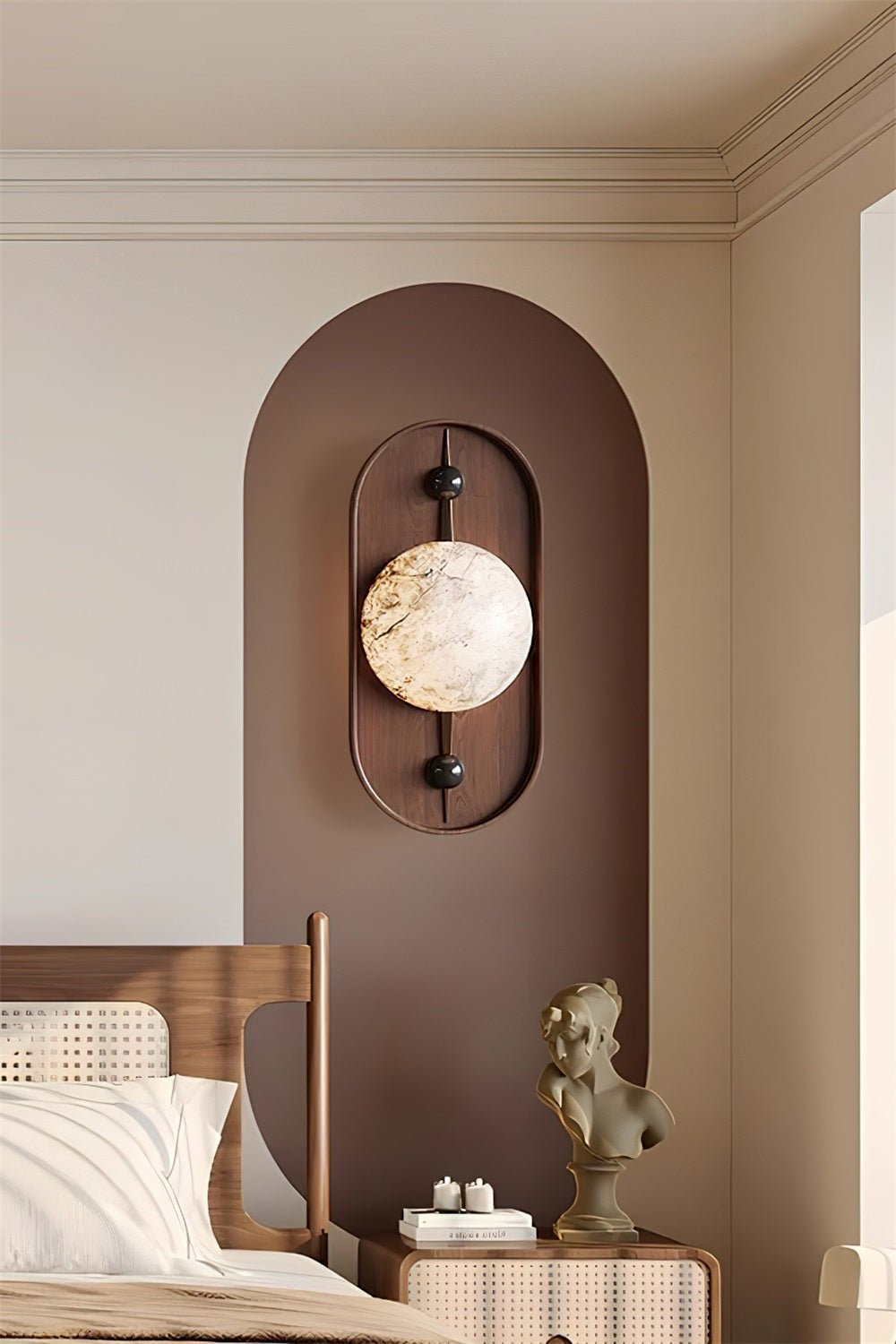 Mylaearae Orb Alabaster Wall Light - Letslighting