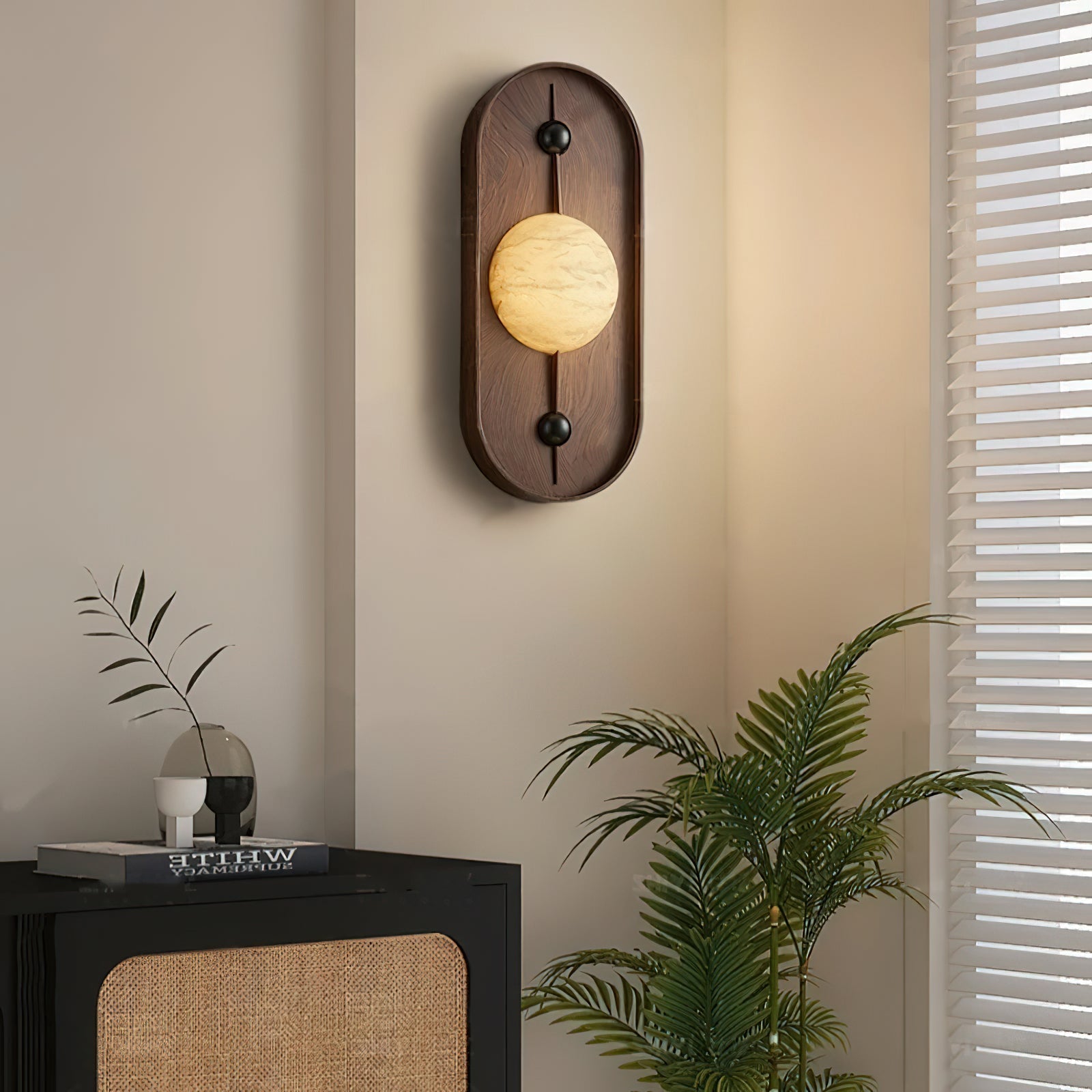 Mylaearae Orb Alabaster Wall Light - Letslighting