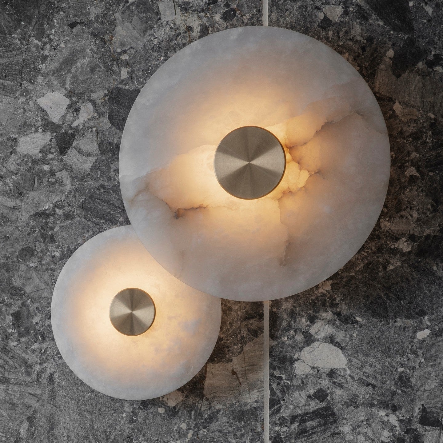 Ildvuvyu Modern Minimalist Alabaster Wall Lamp - Lamp Copper