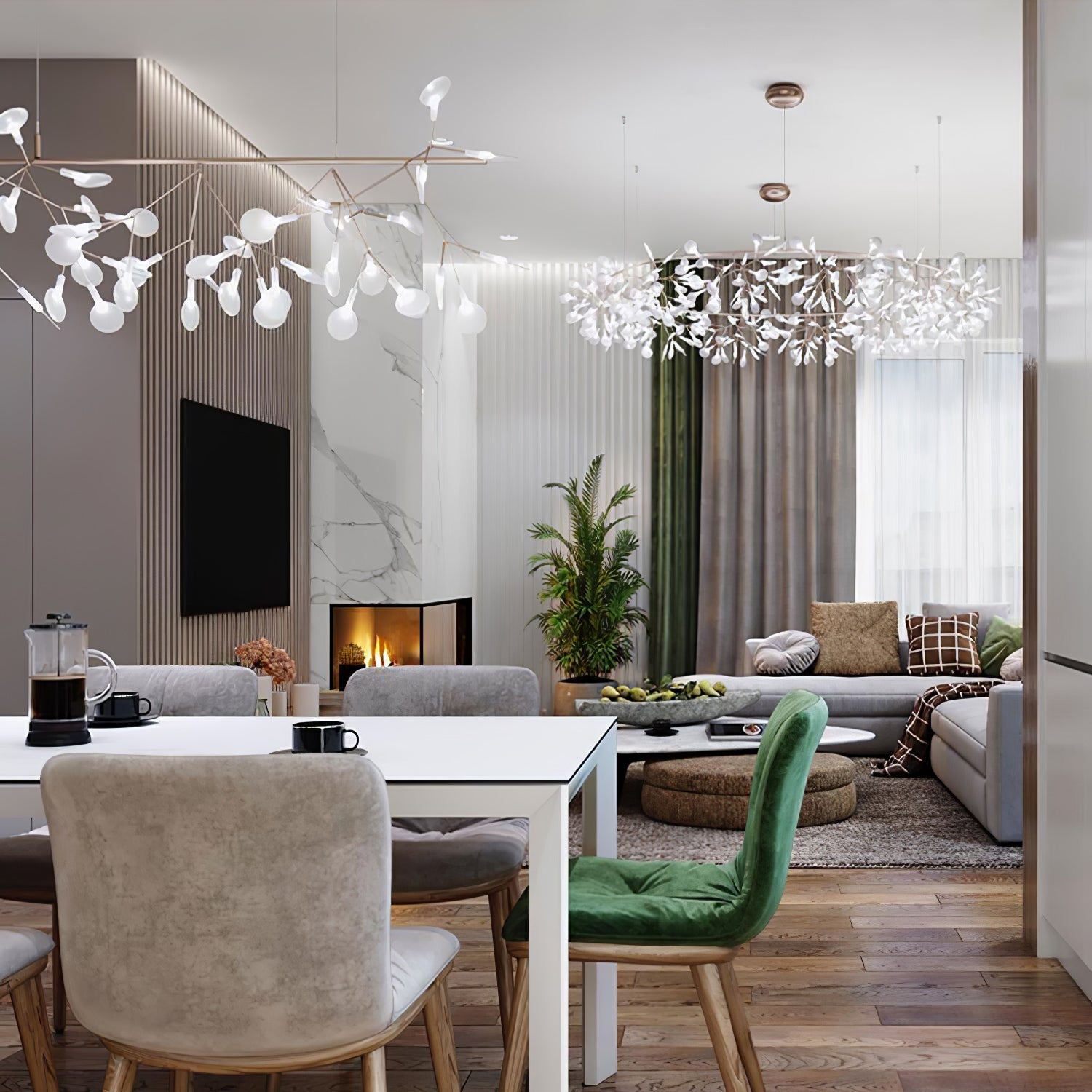 Big O Firefly LED Chandelier - Letslighting