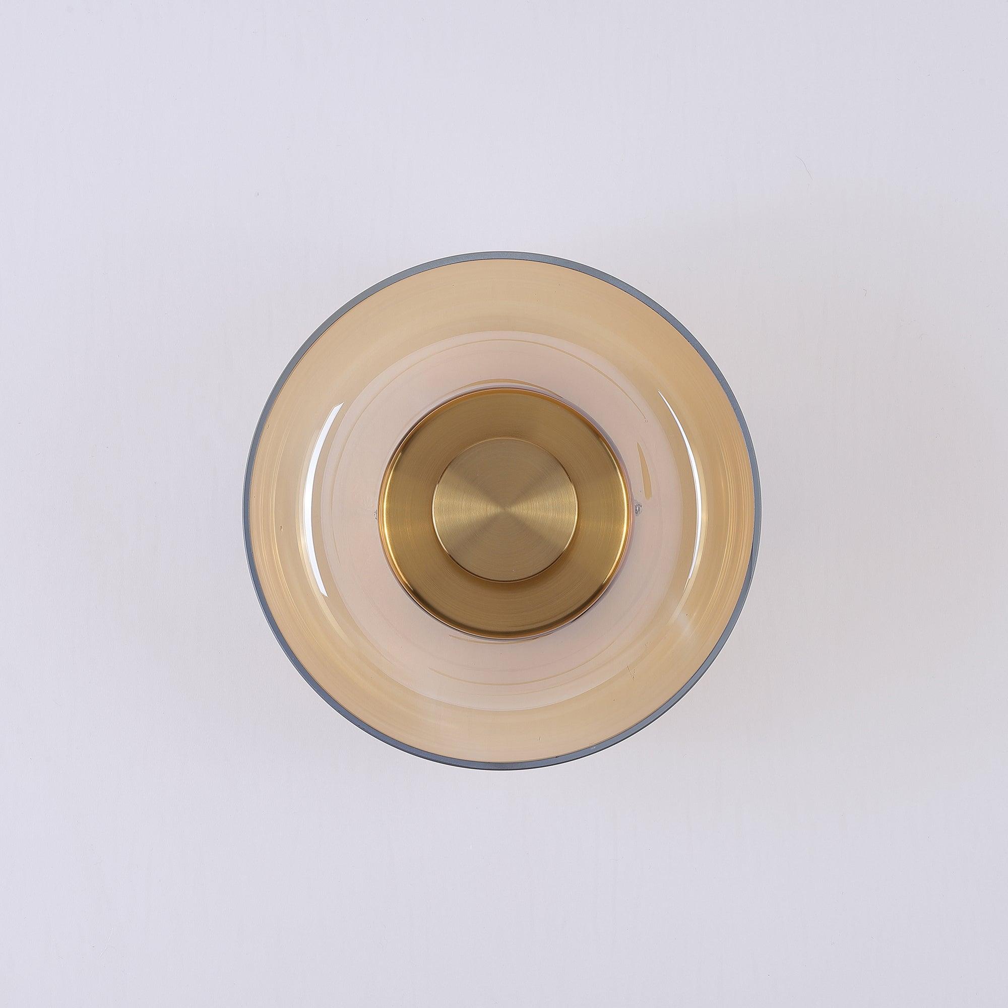 Hailie Modern Round Bowl Glass Wall Light