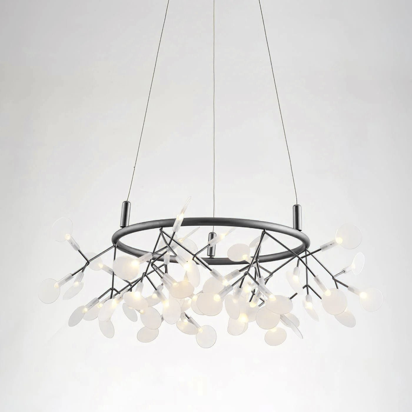 Black Big O Firefly LED Chandelier - Letslighting