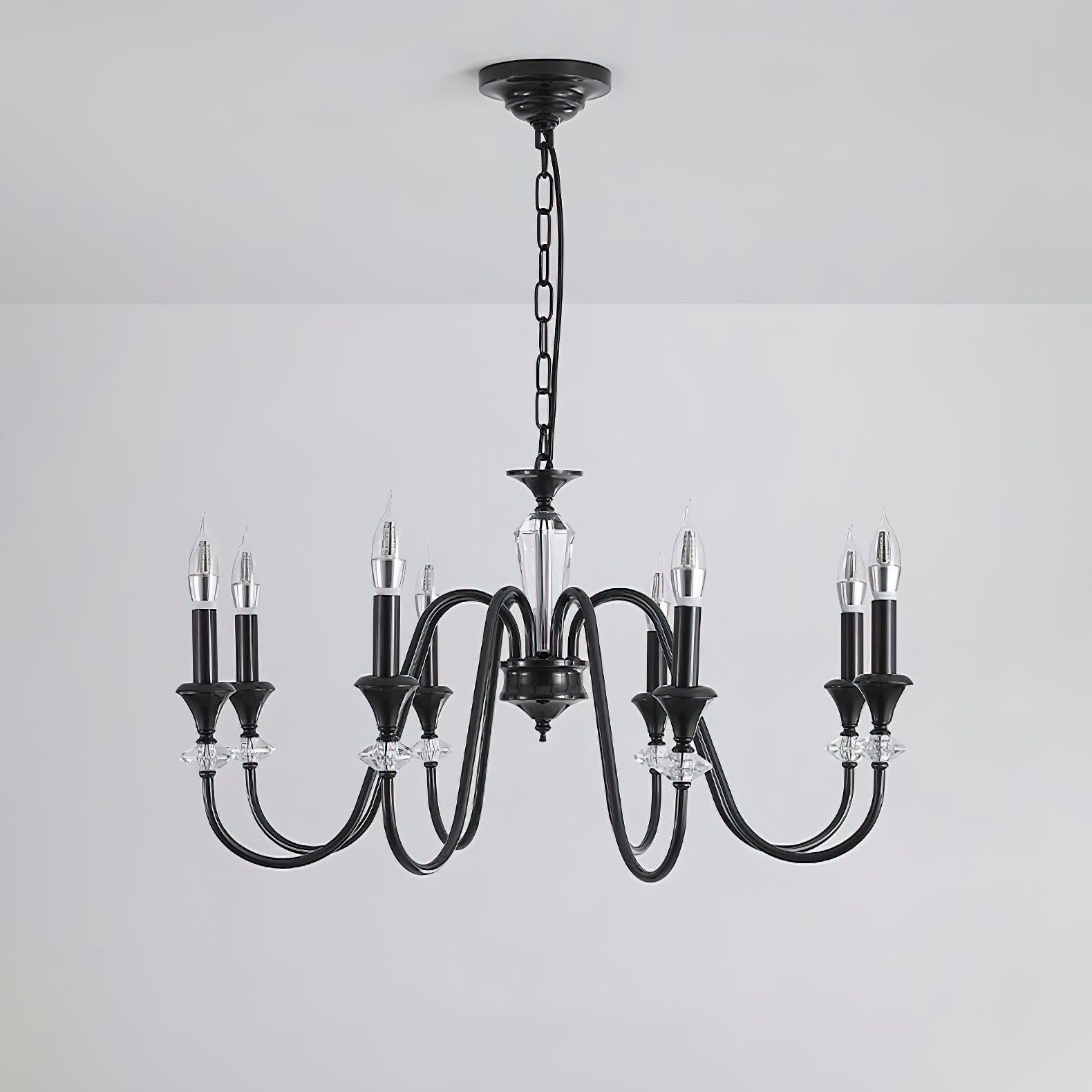 Noir Candelabra Chandelier - Letslighting