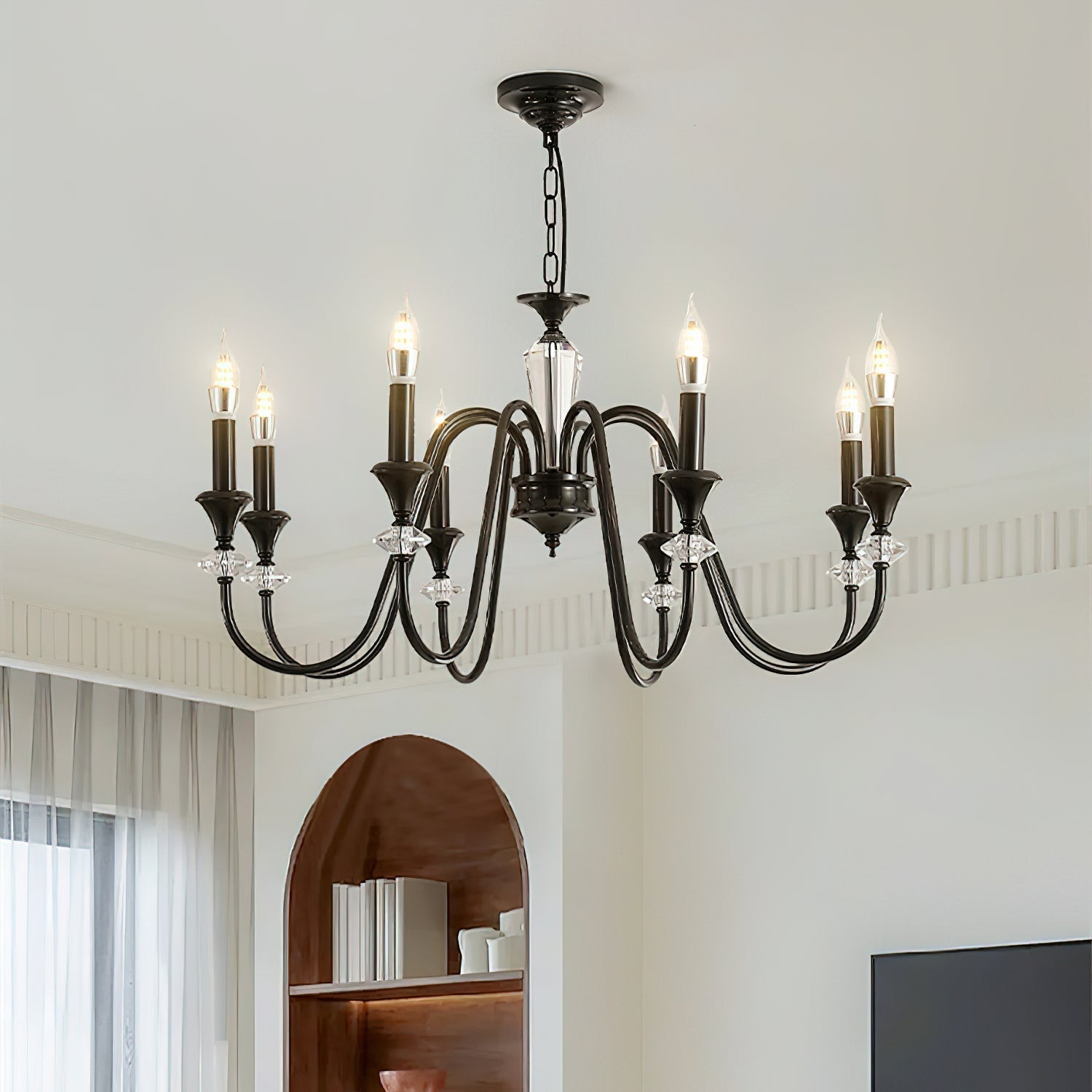 Noir Candelabra Chandelier - Letslighting