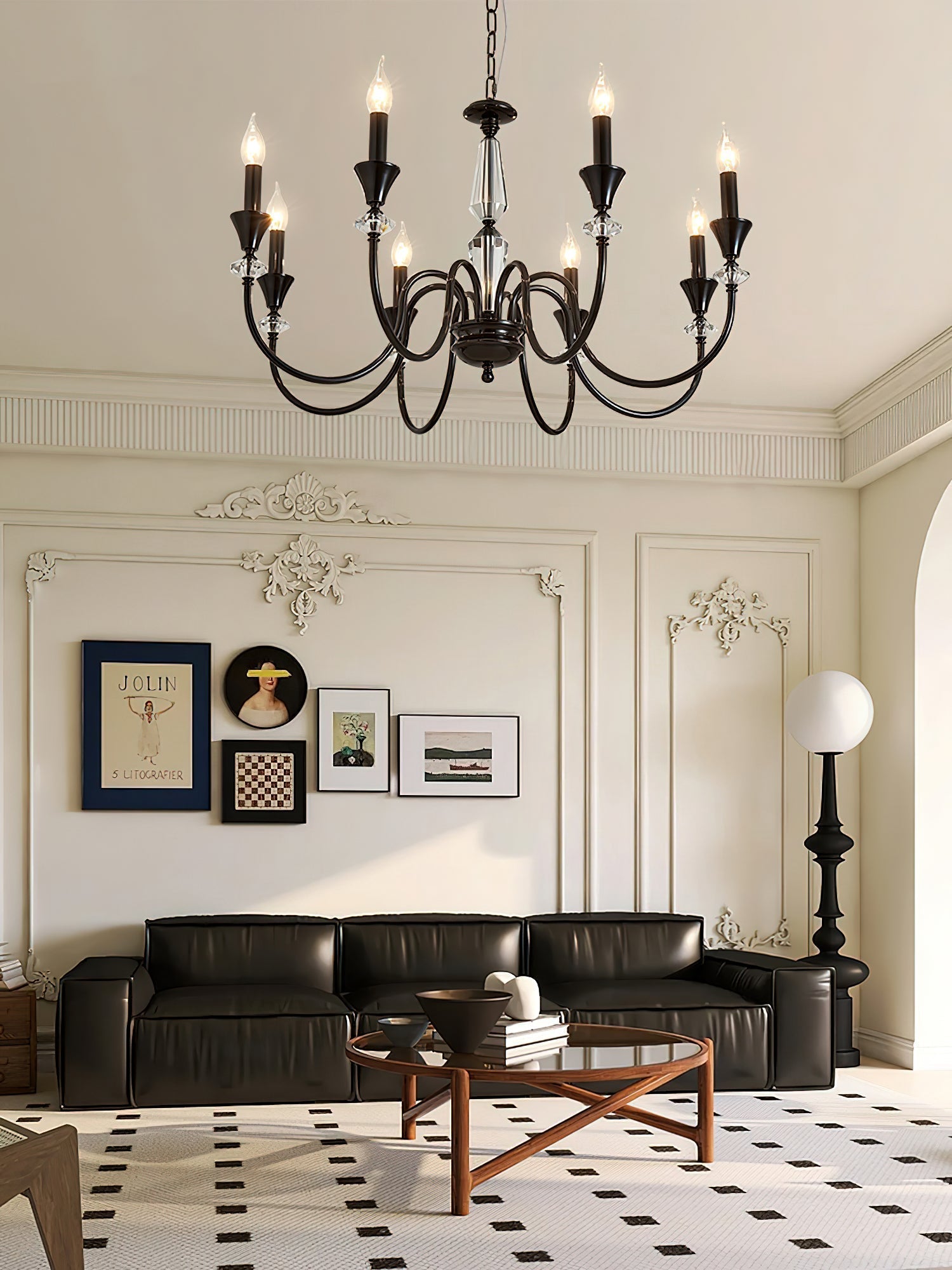 Noir Candelabra Chandelier - Letslighting
