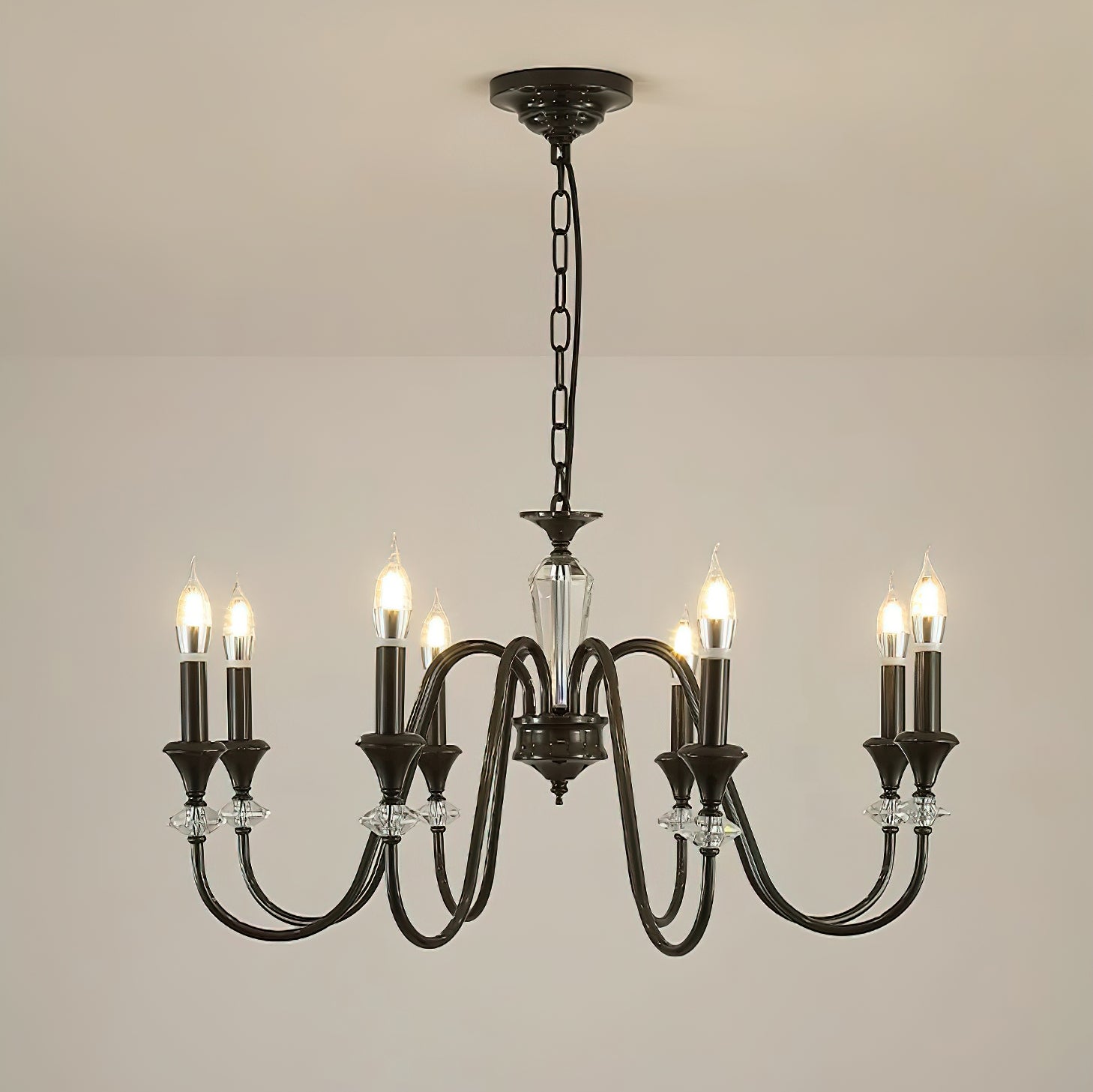 Noir Candelabra Chandelier - Letslighting