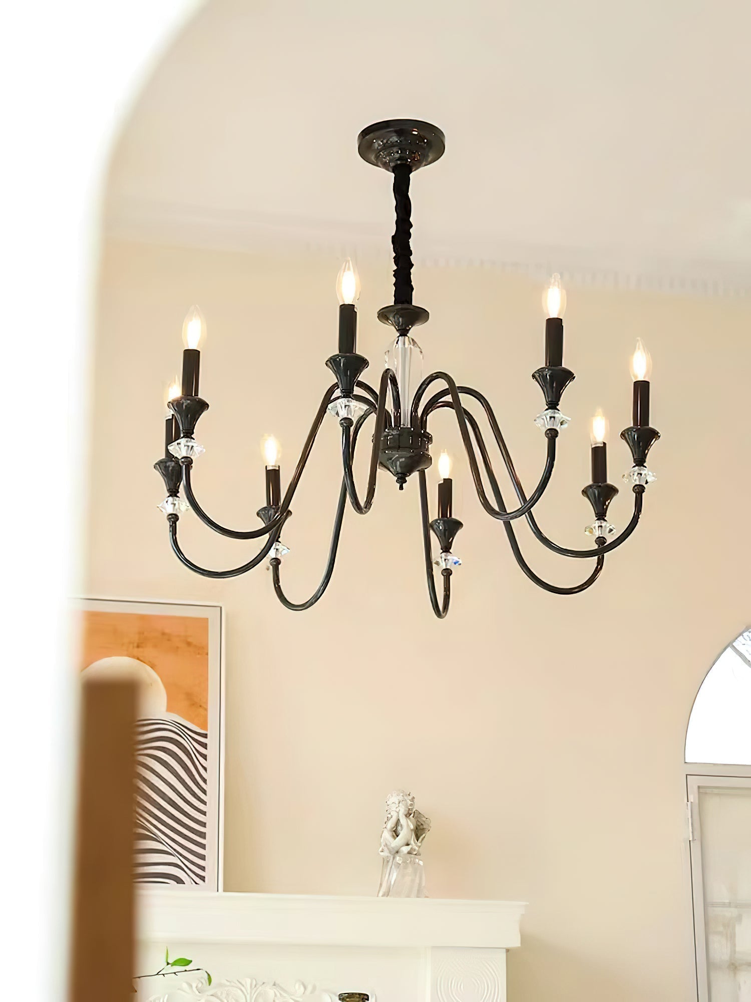 Noir Candelabra Chandelier - Letslighting