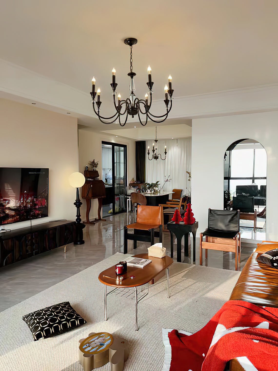 Noir Candelabra Chandelier - Letslighting
