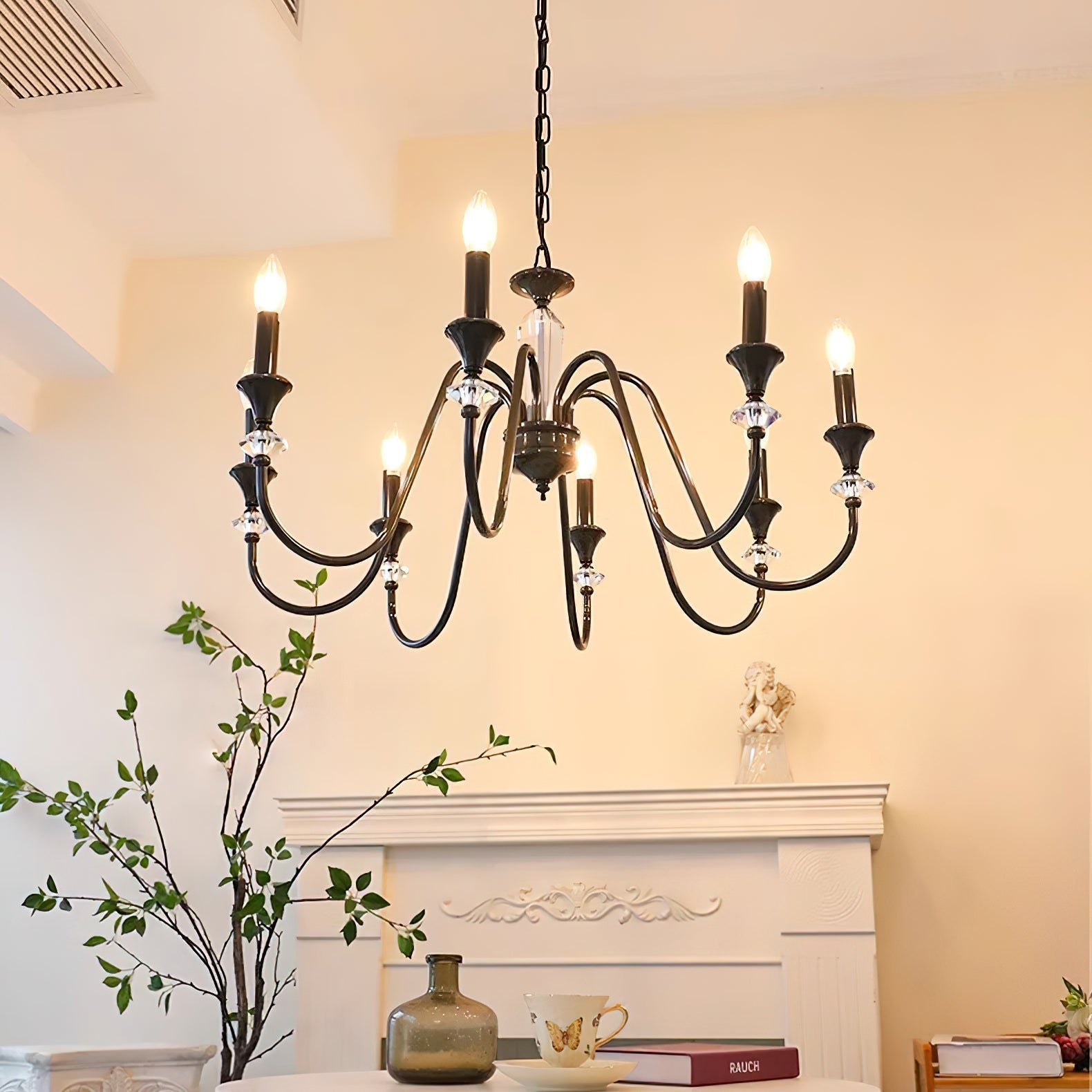 Noir Candelabra Chandelier - Letslighting