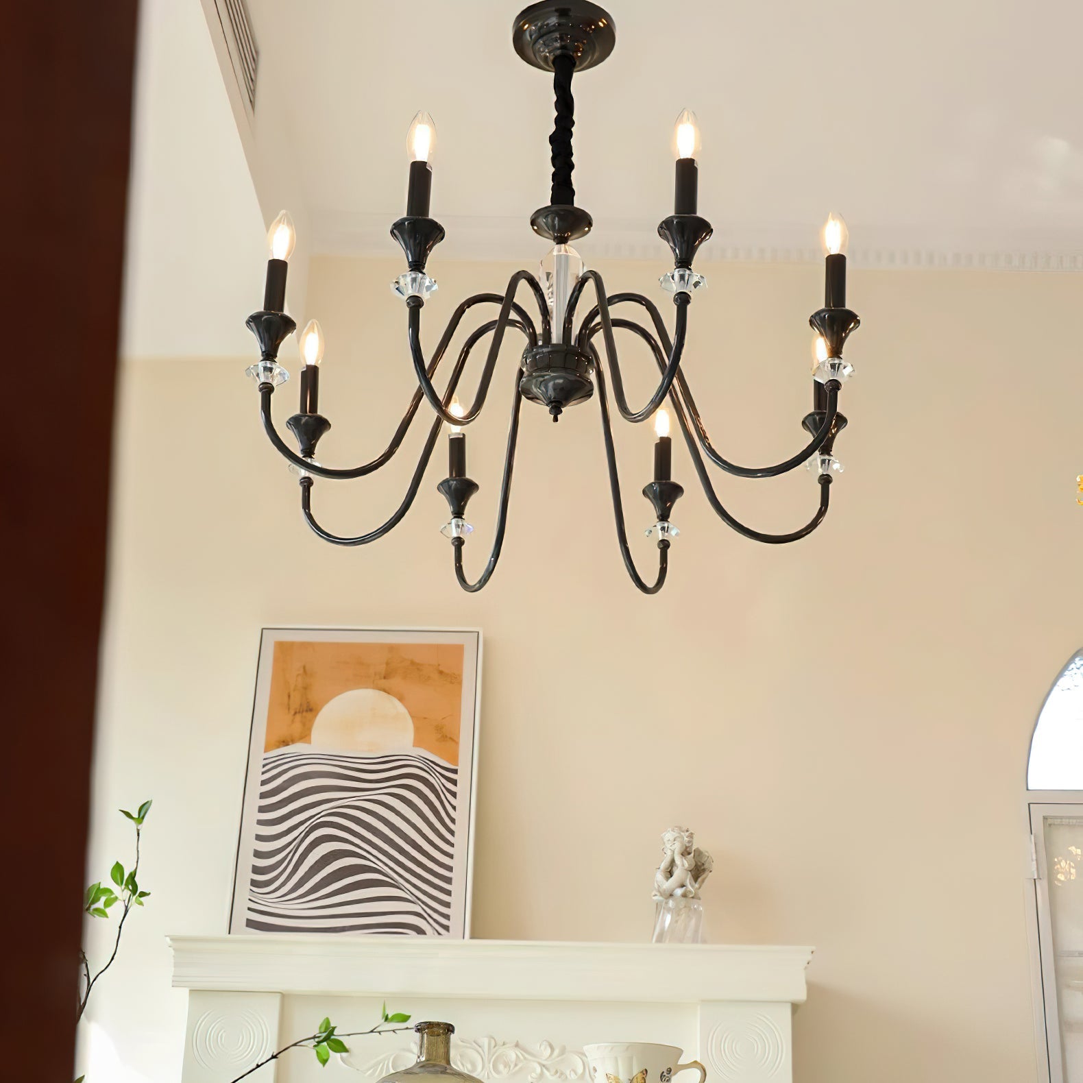 Noir Candelabra Chandelier - Letslighting