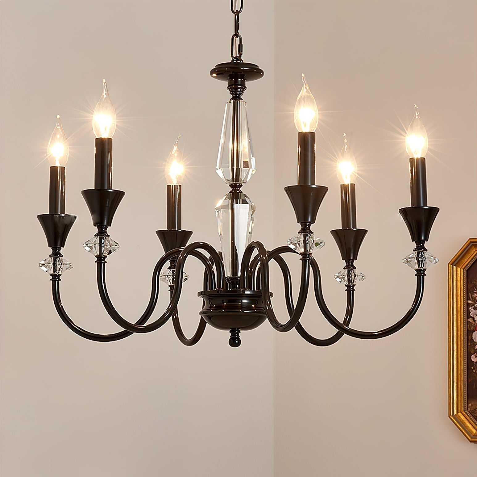 Noir Candelabra Chandelier - Letslighting