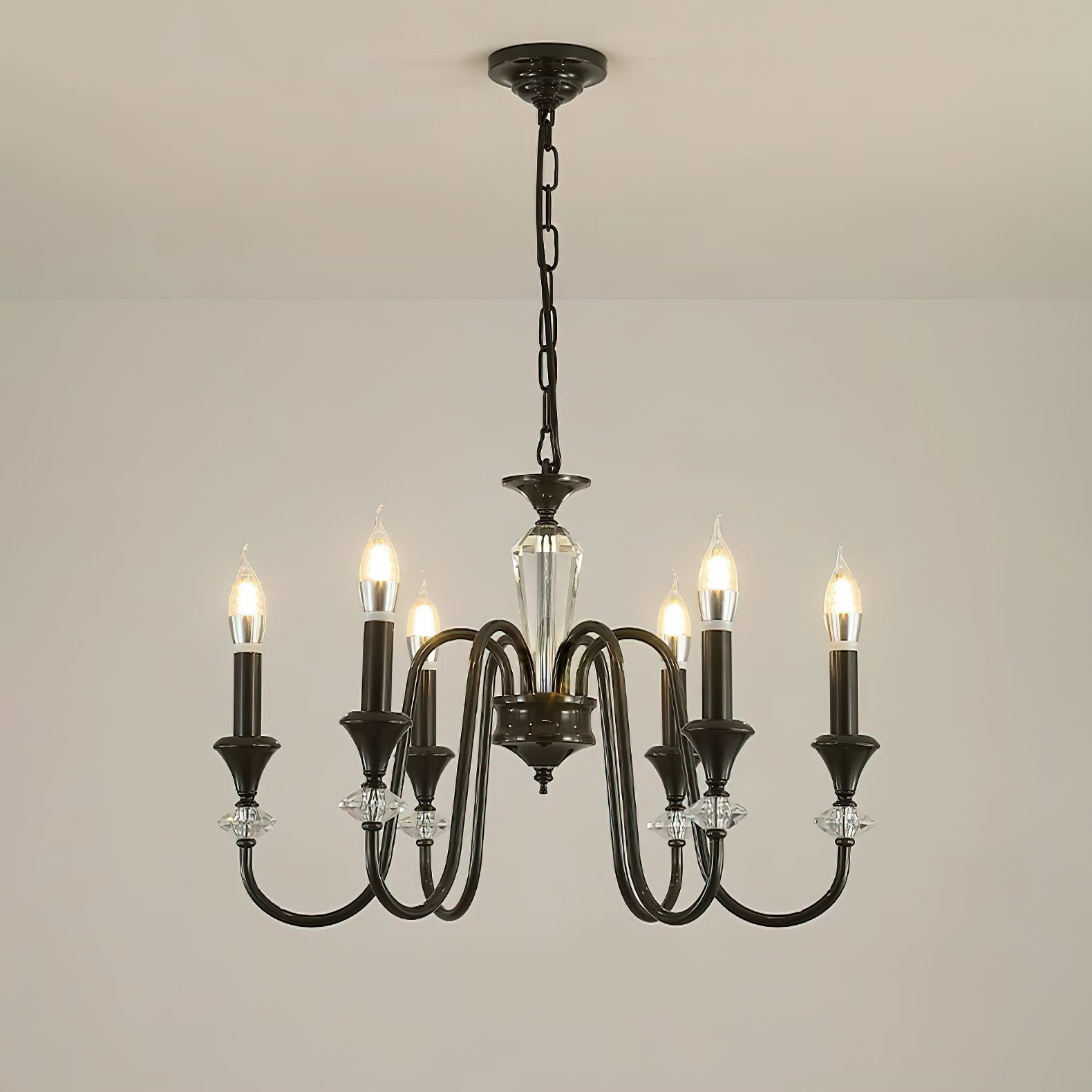 Noir Candelabra Chandelier - Letslighting