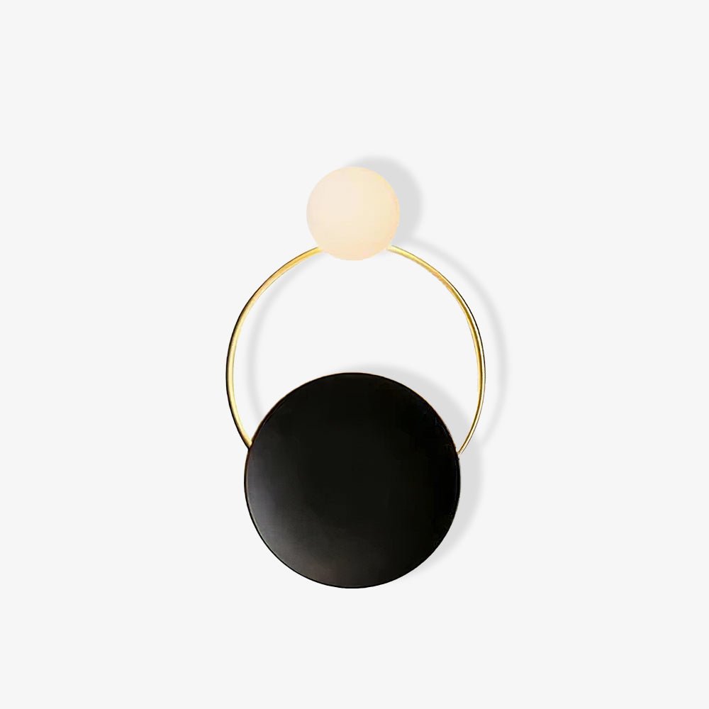 Black Circular Rings Wall Lamp - Letslighting