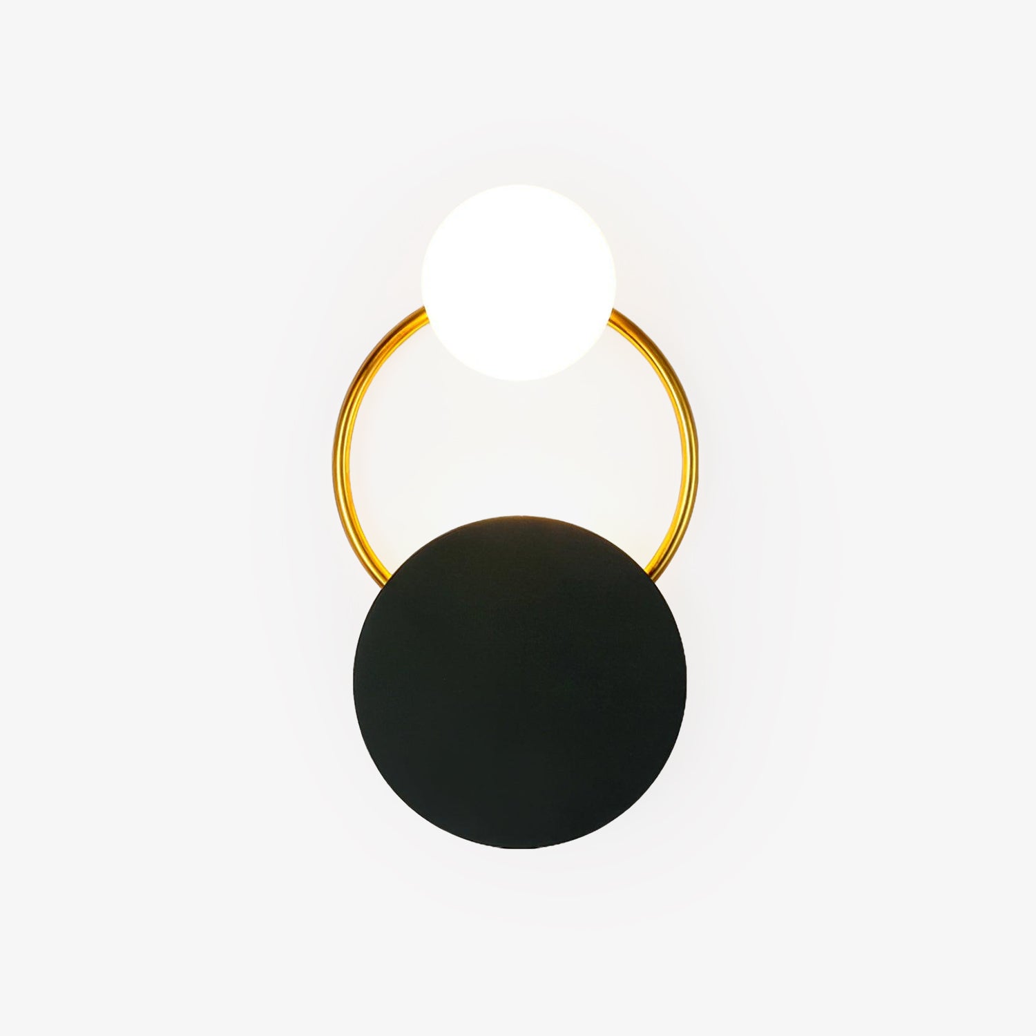 Black Circular Rings Wall Lamp - Letslighting