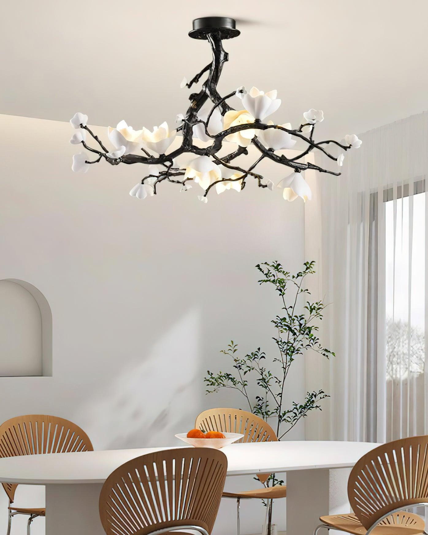 Black Copper Tree Chandelier - Letslighting