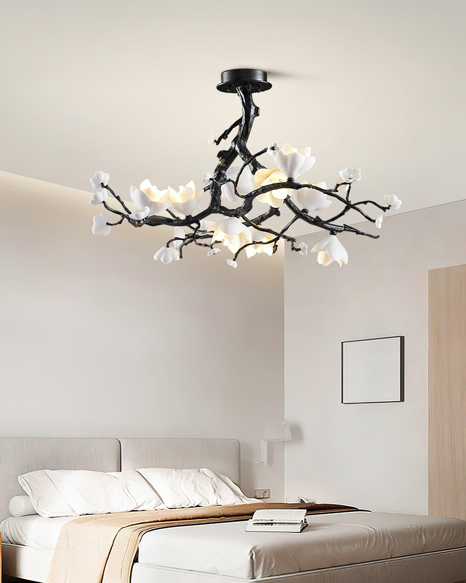Black Copper Tree Chandelier - Letslighting