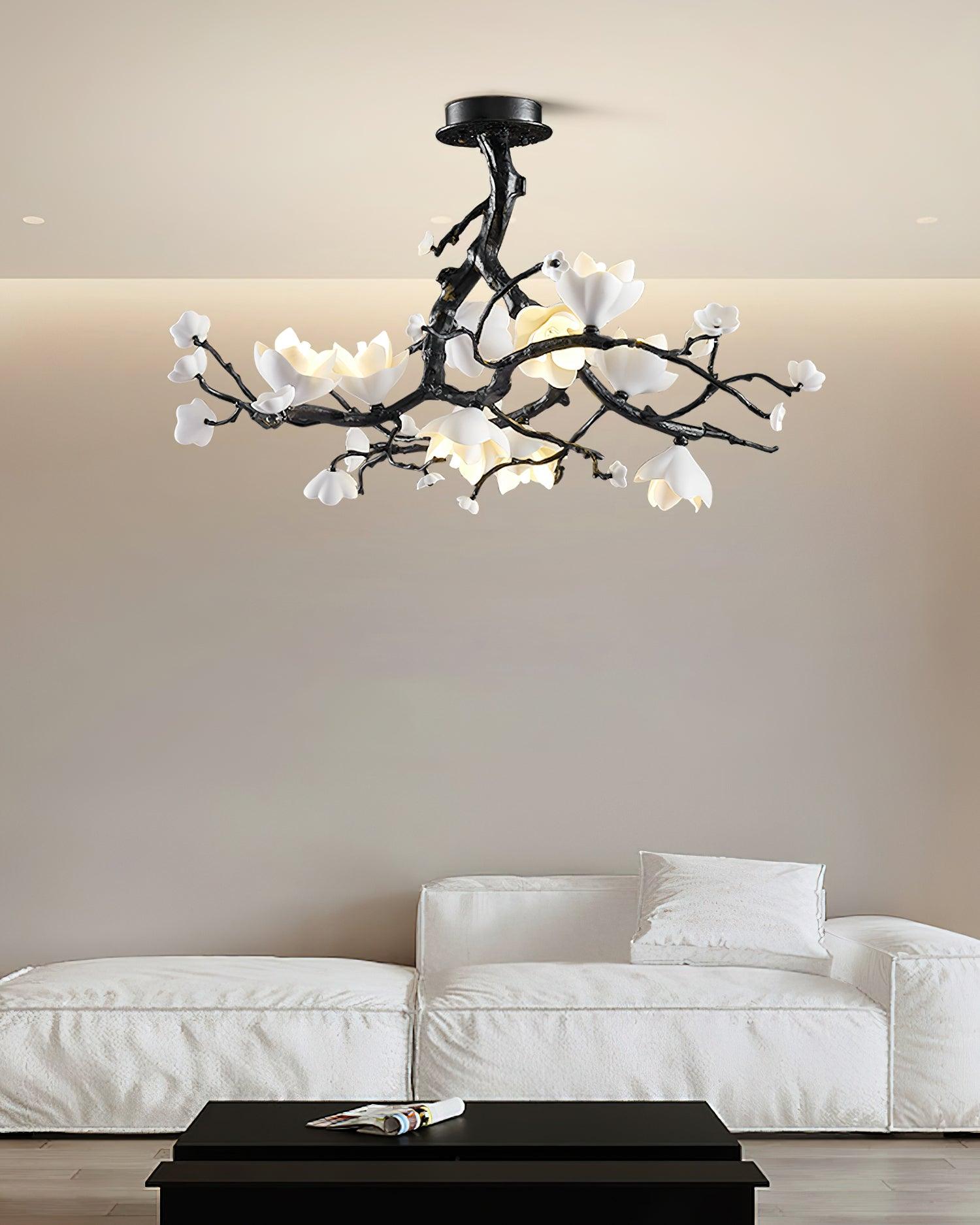 Black Copper Tree Chandelier - Letslighting