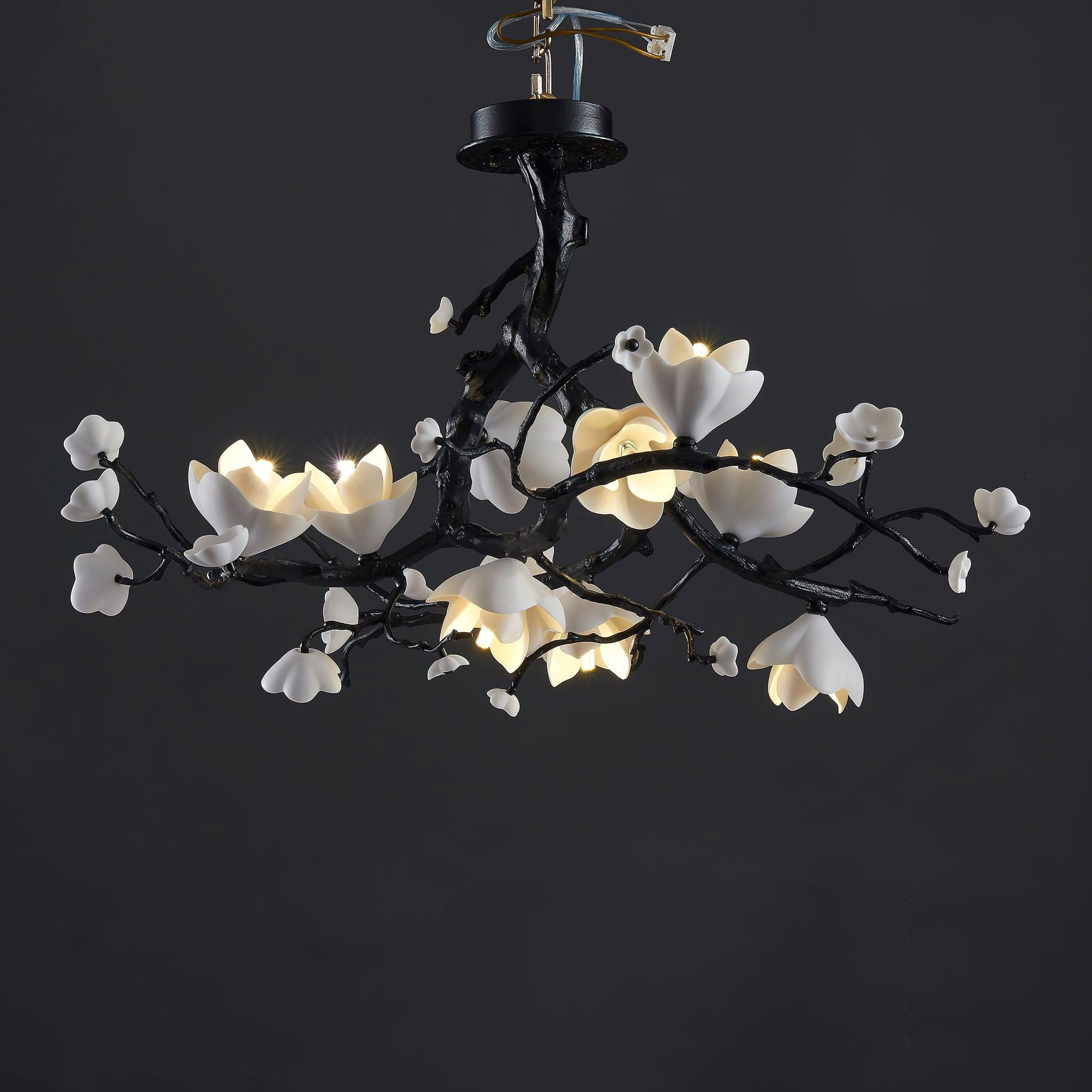 Black Copper Tree Chandelier - Letslighting
