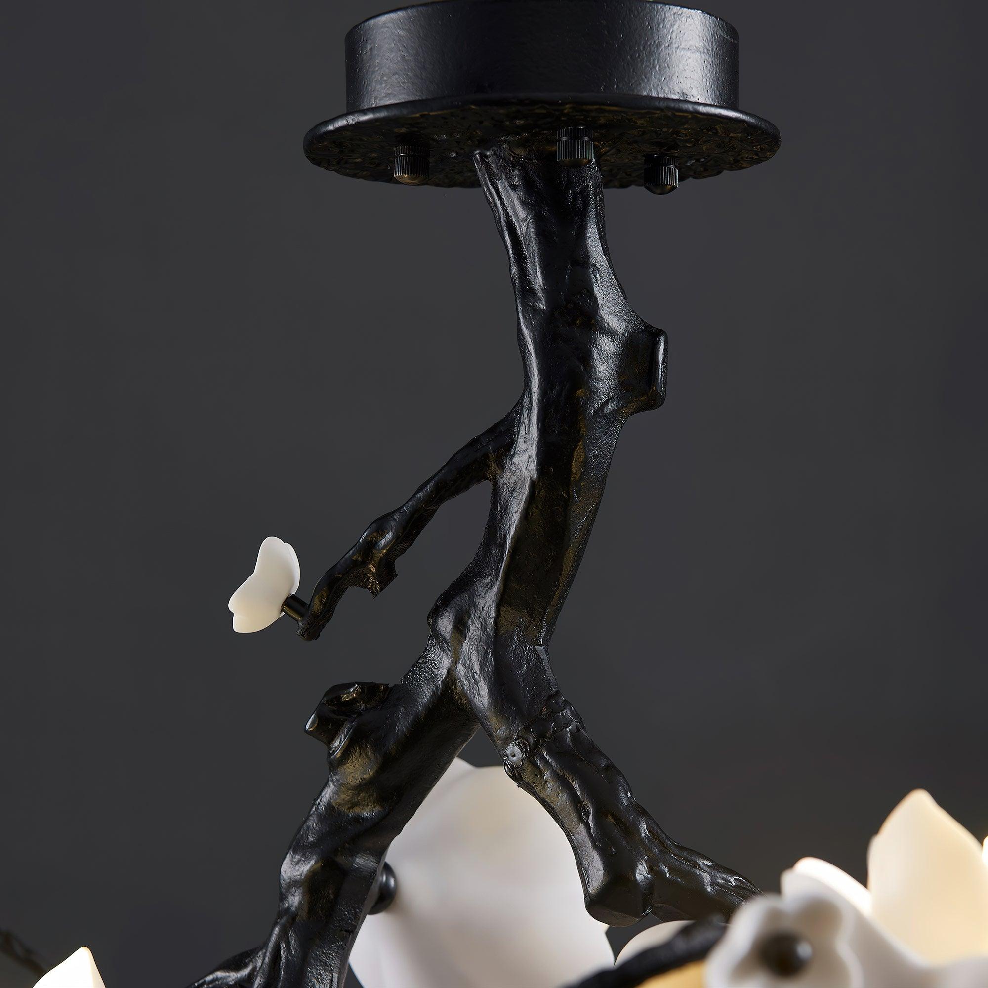 Black Copper Tree Chandelier - Letslighting