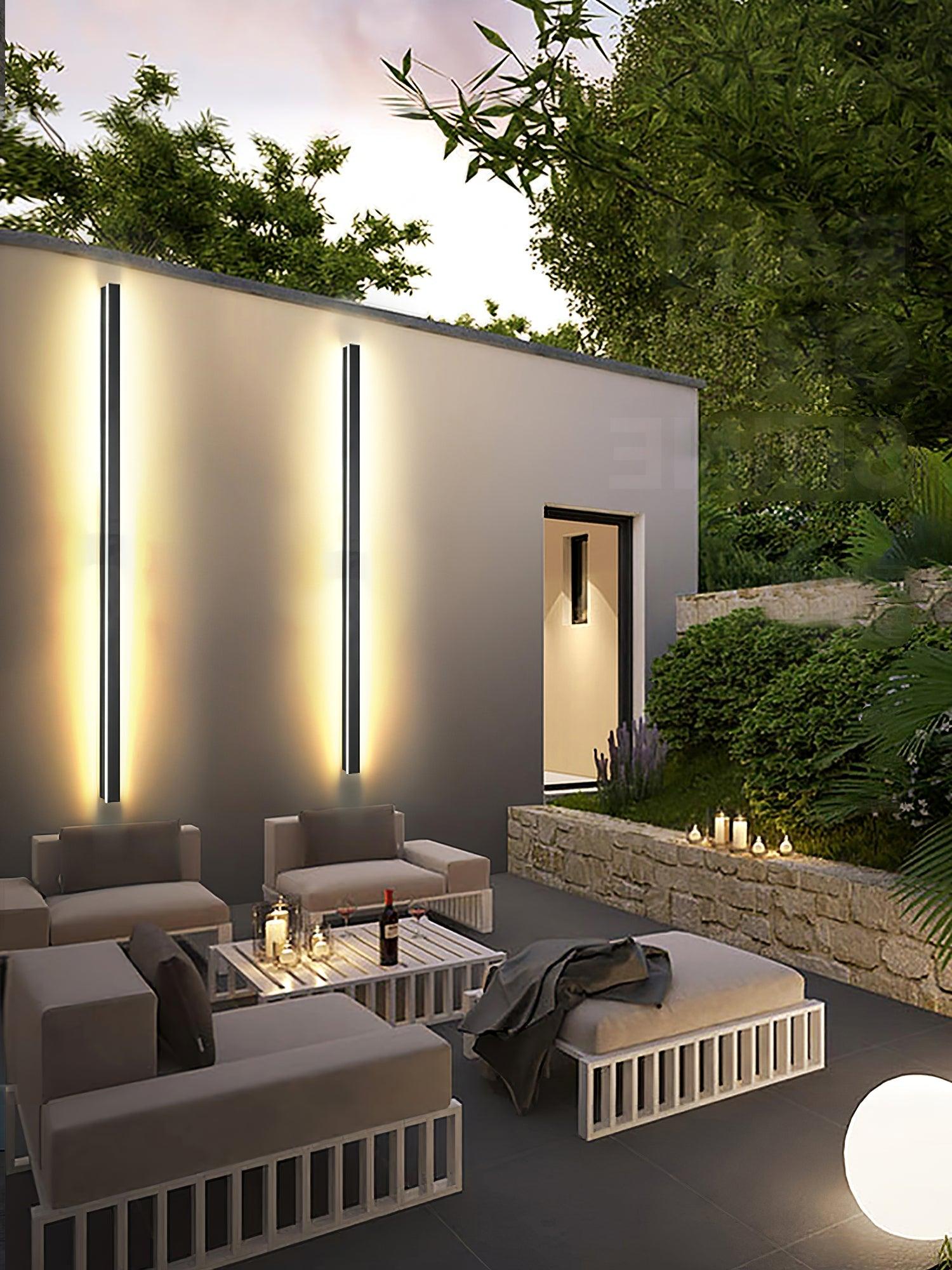 Long Strip Solar Outdoor Sconce - Letslighting