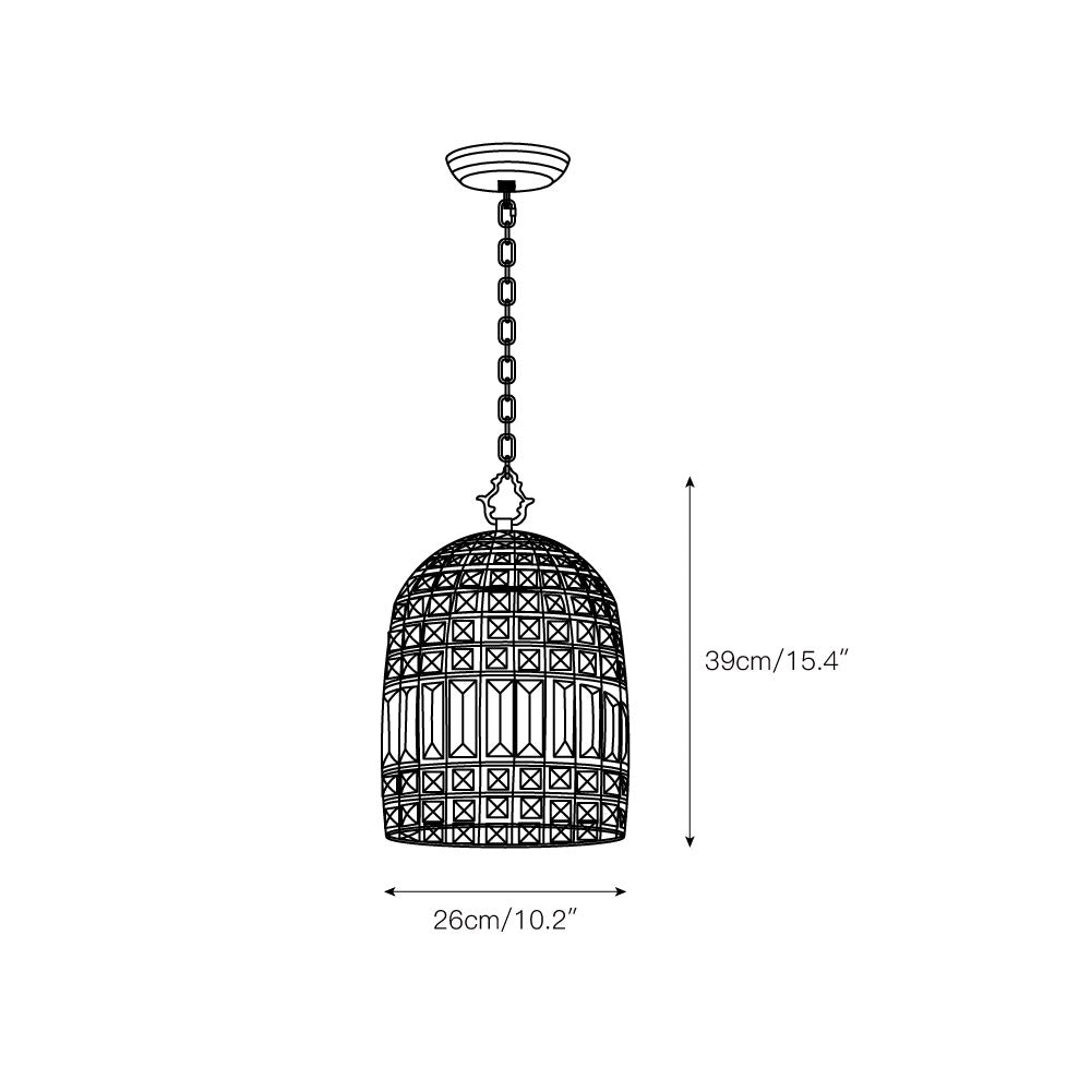 Sifuvyj Postmodern Luxury Crystal Pendant Lamp - Lamp Copper