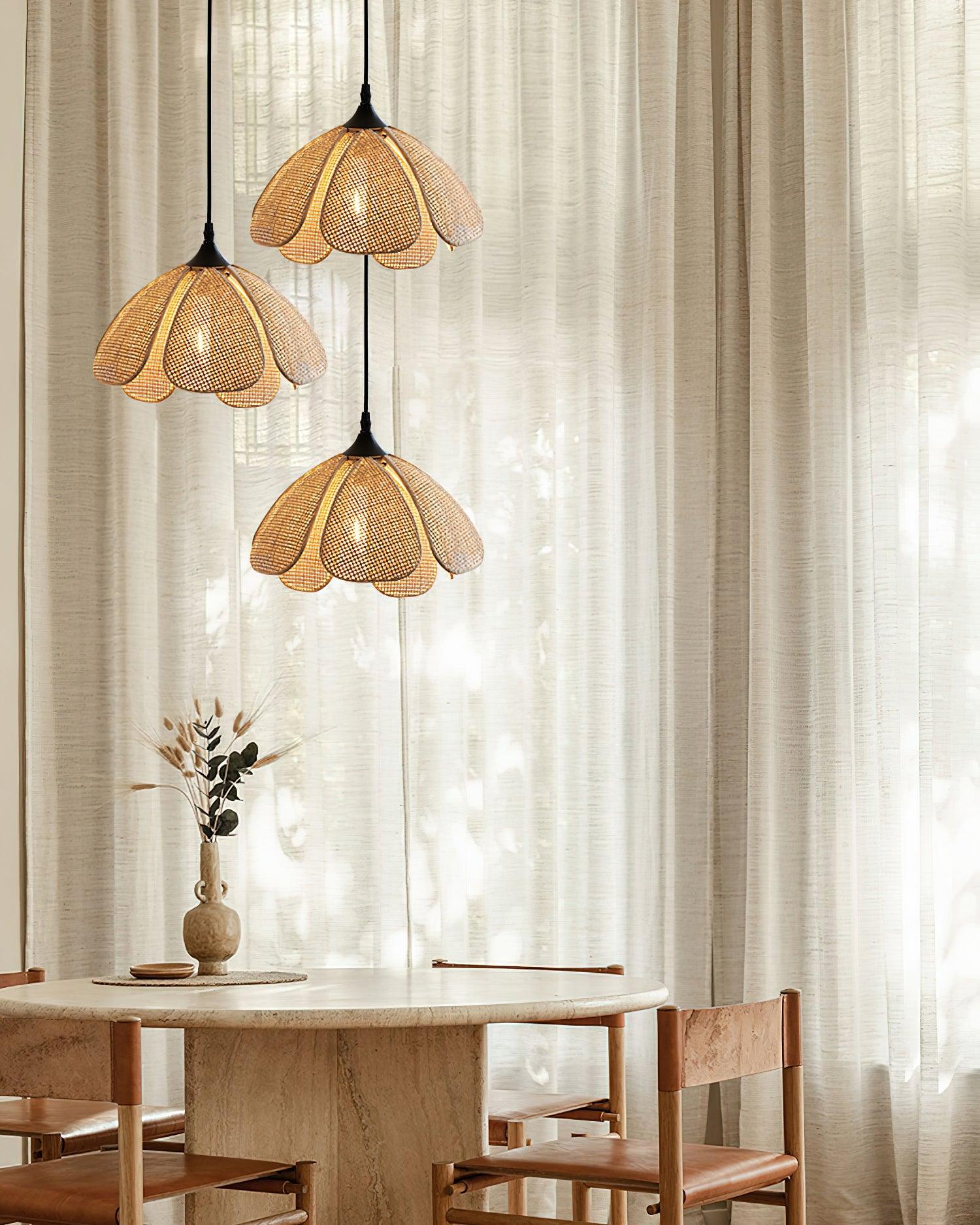 Bloom Rattan Pendant Lamp - Letslighting