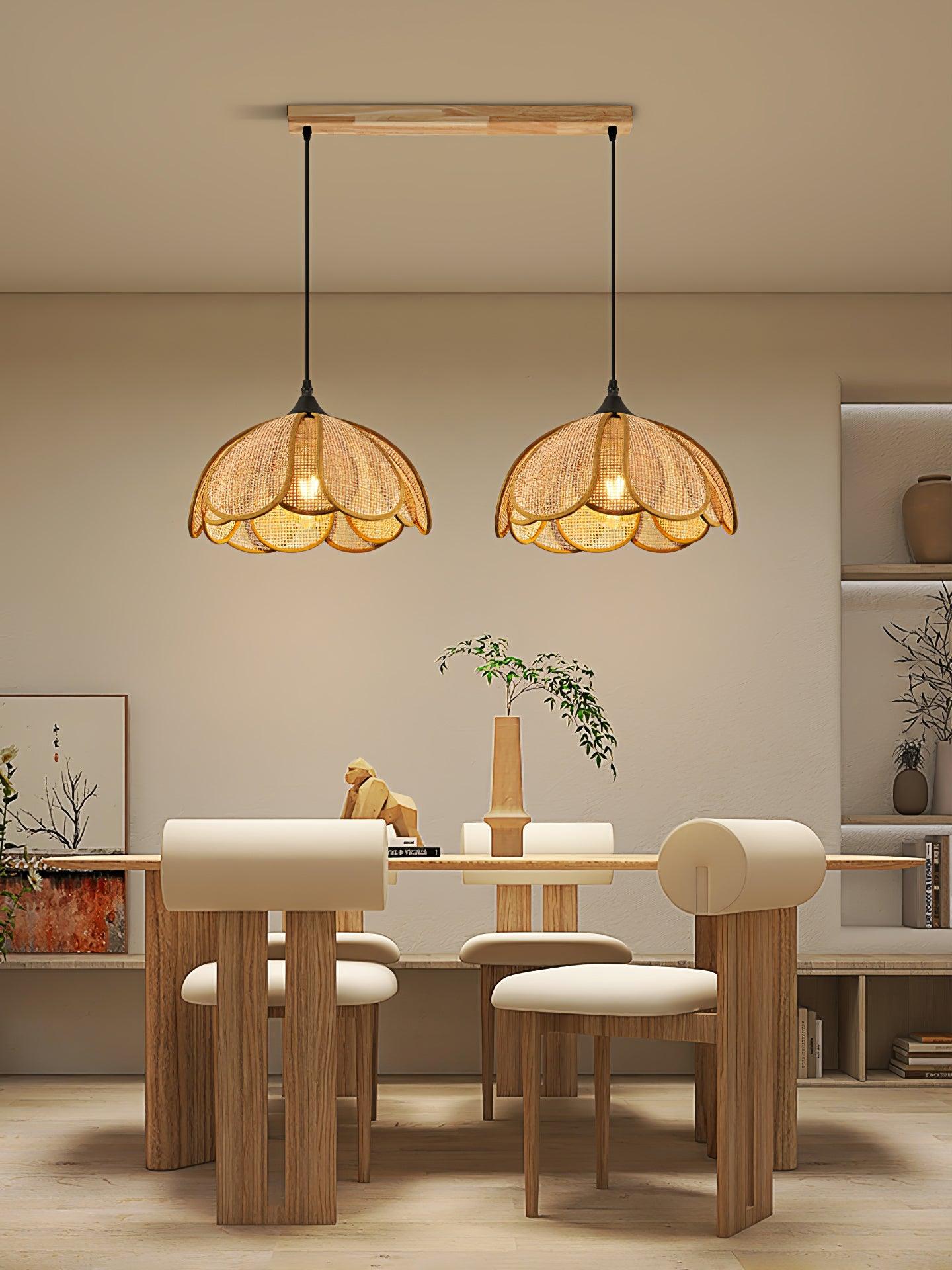 Bloom Rattan Pendant Lamp - Letslighting