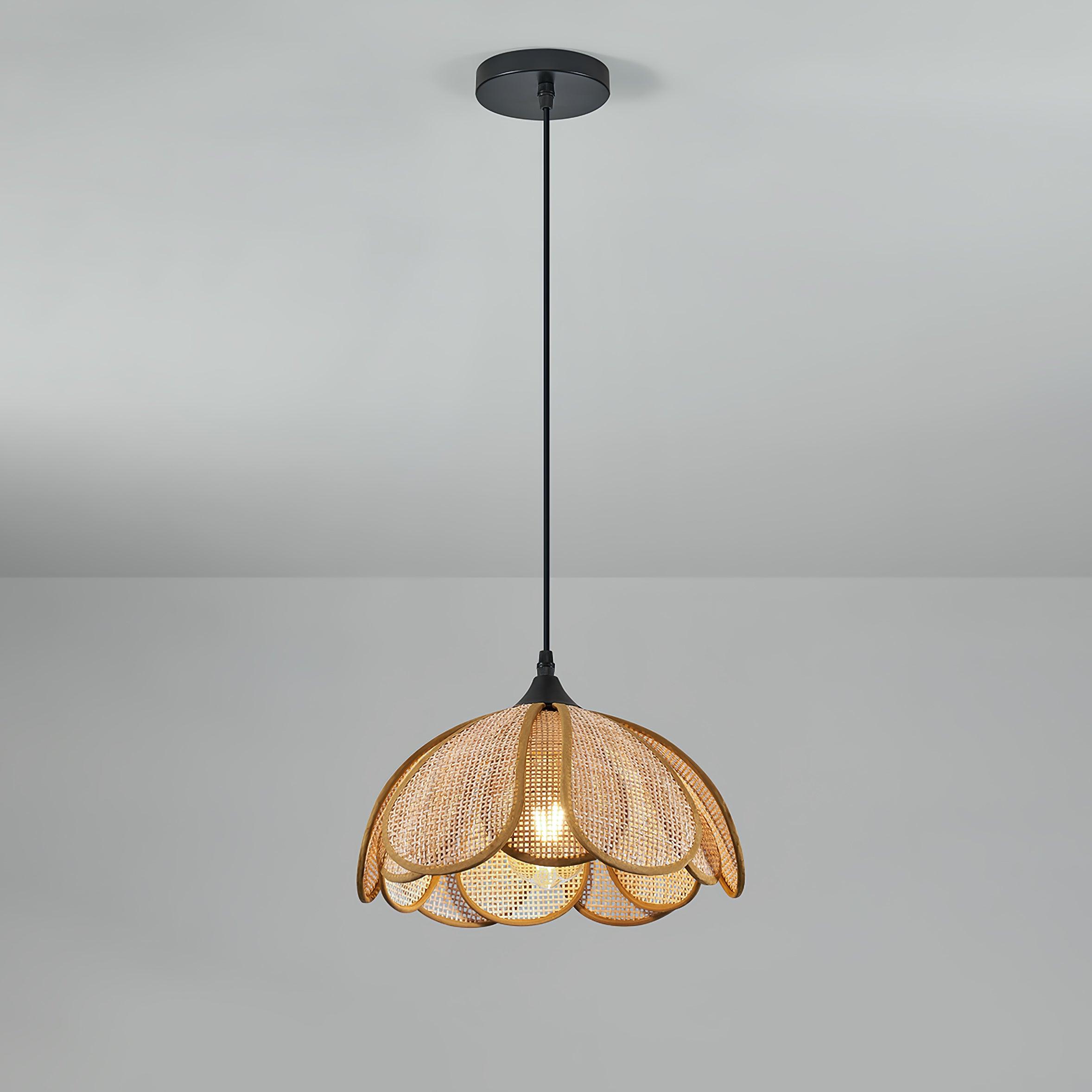 Bloom Rattan Pendant Lamp - Letslighting