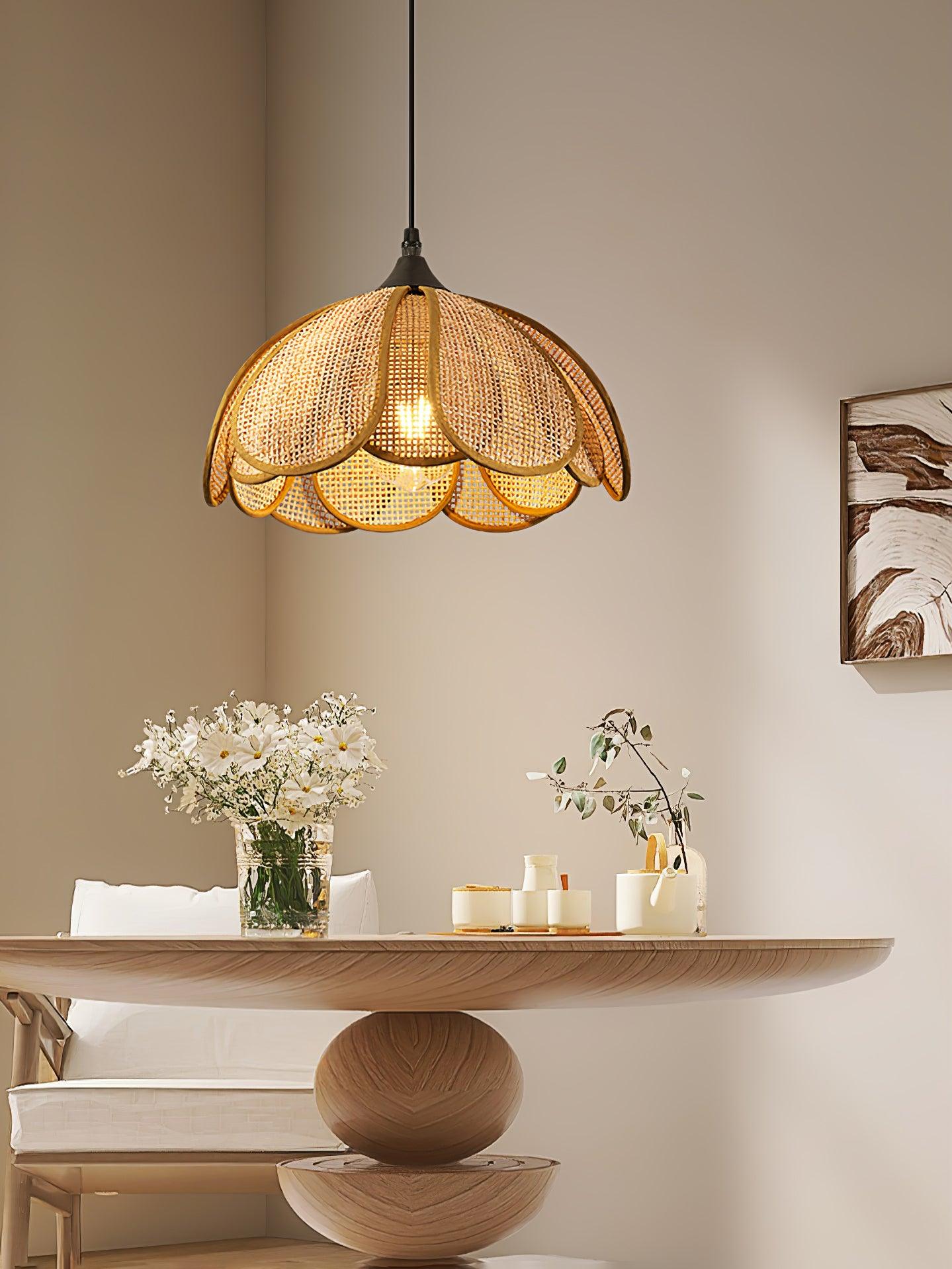 Bloom Rattan Pendant Lamp - Letslighting