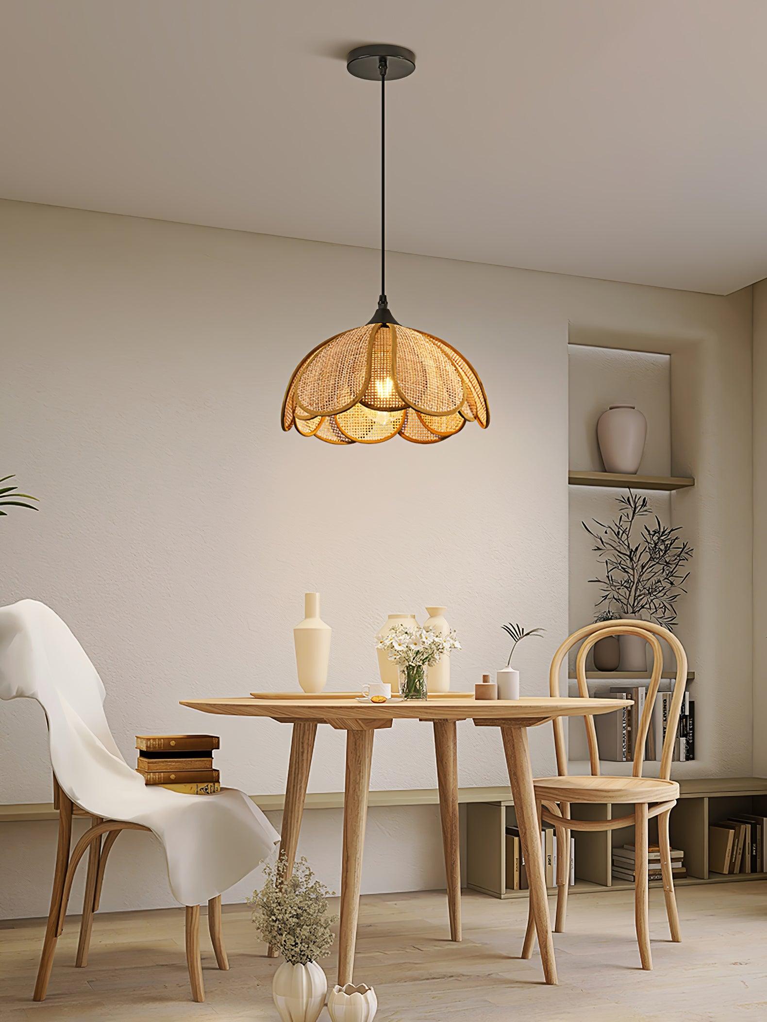 Bloom Rattan Pendant Lamp - Letslighting