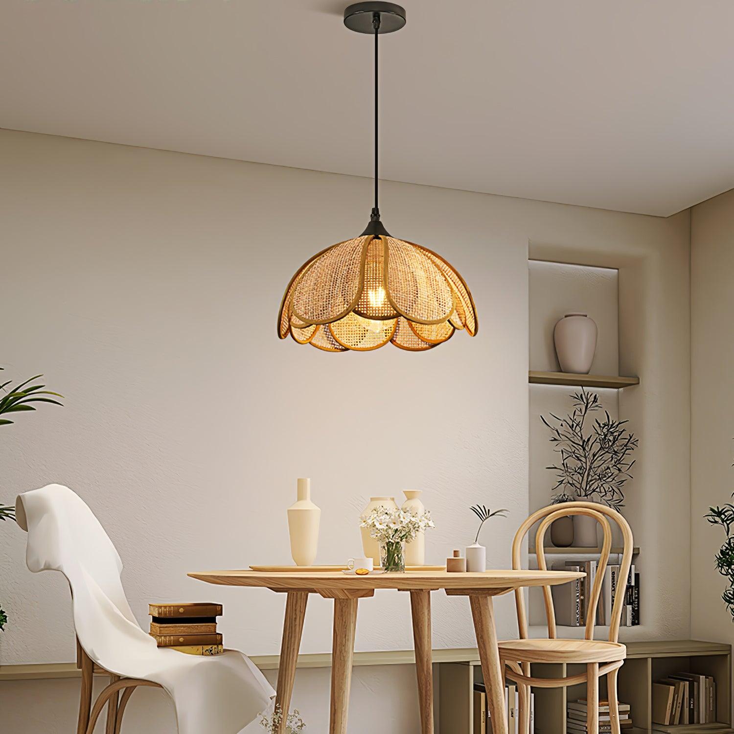 Bloom Rattan Pendant Lamp - Letslighting