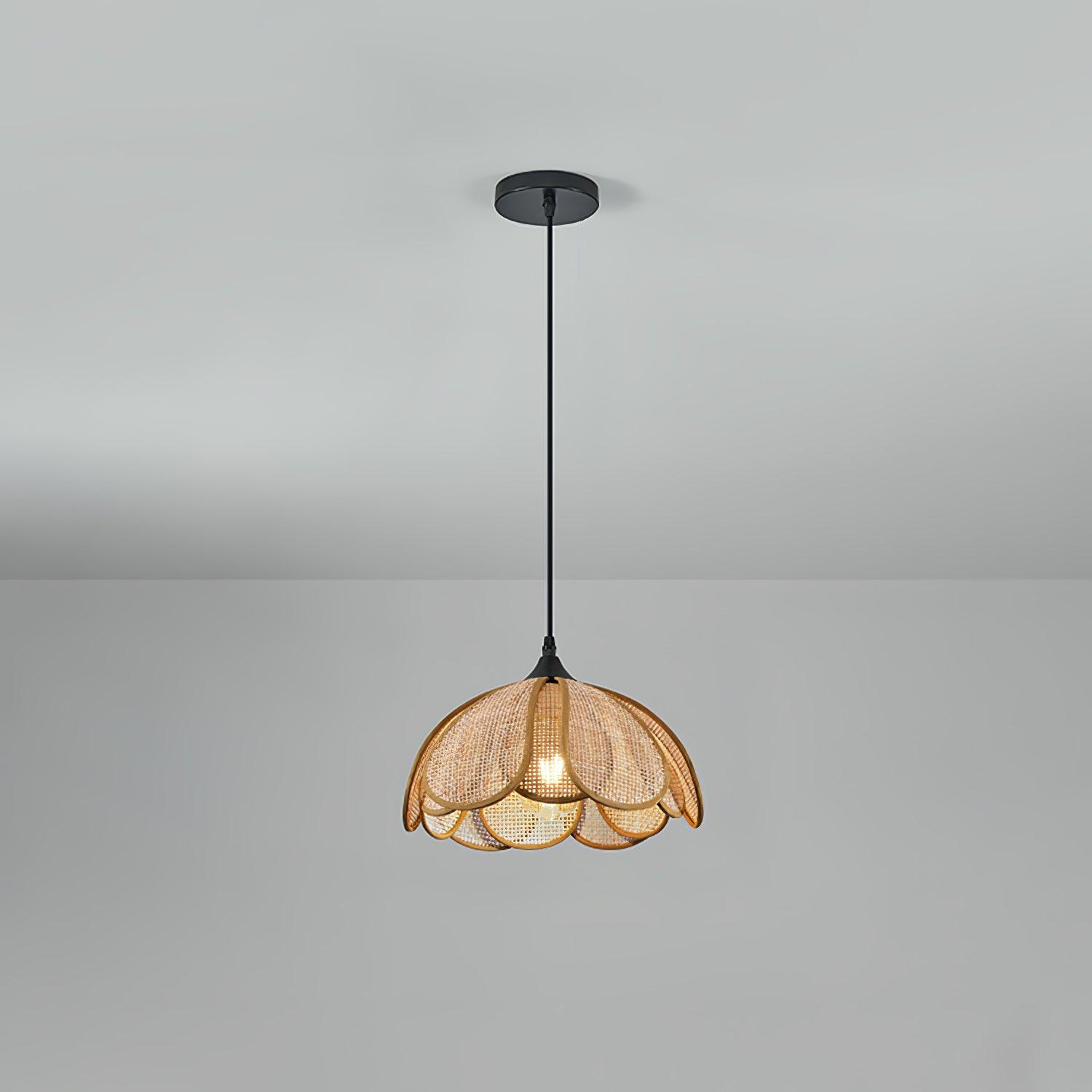 Bloom Rattan Pendant Lamp - Letslighting