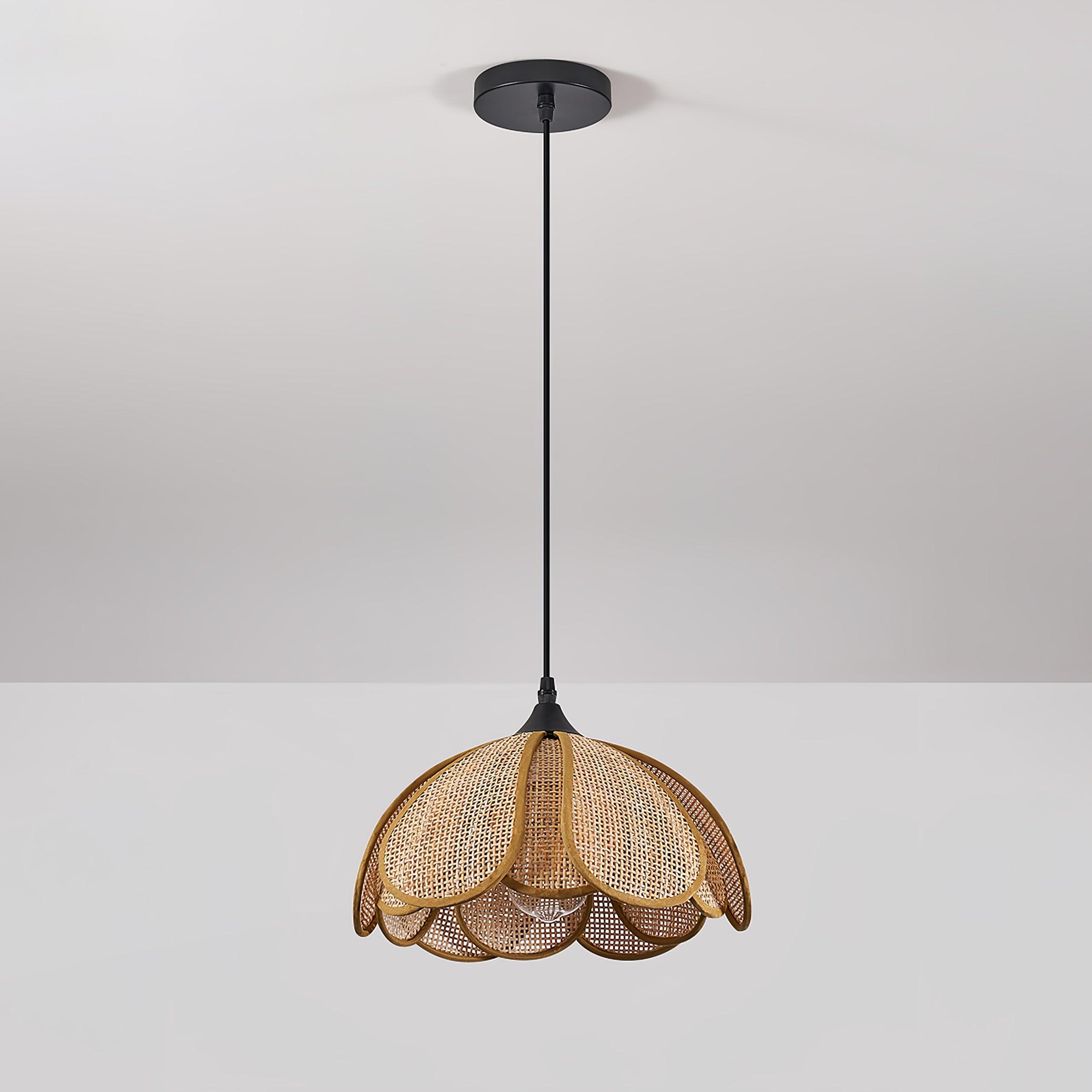 Bloom Rattan Pendant Lamp - Letslighting