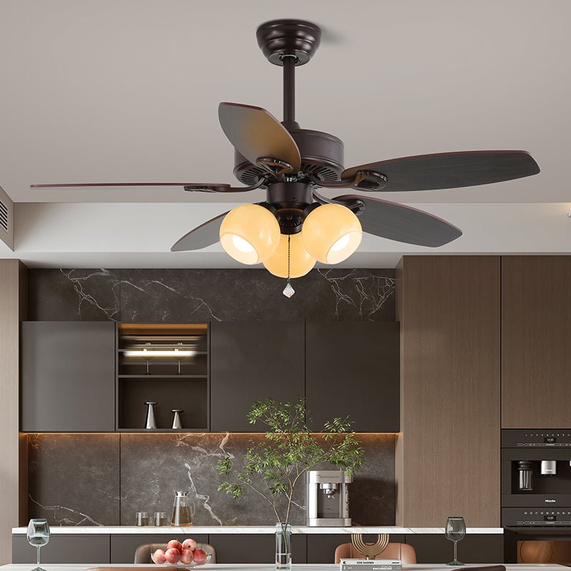 Ventilador de Techo Elora Vintage con Luz, Modelo G, Diá. 107cm