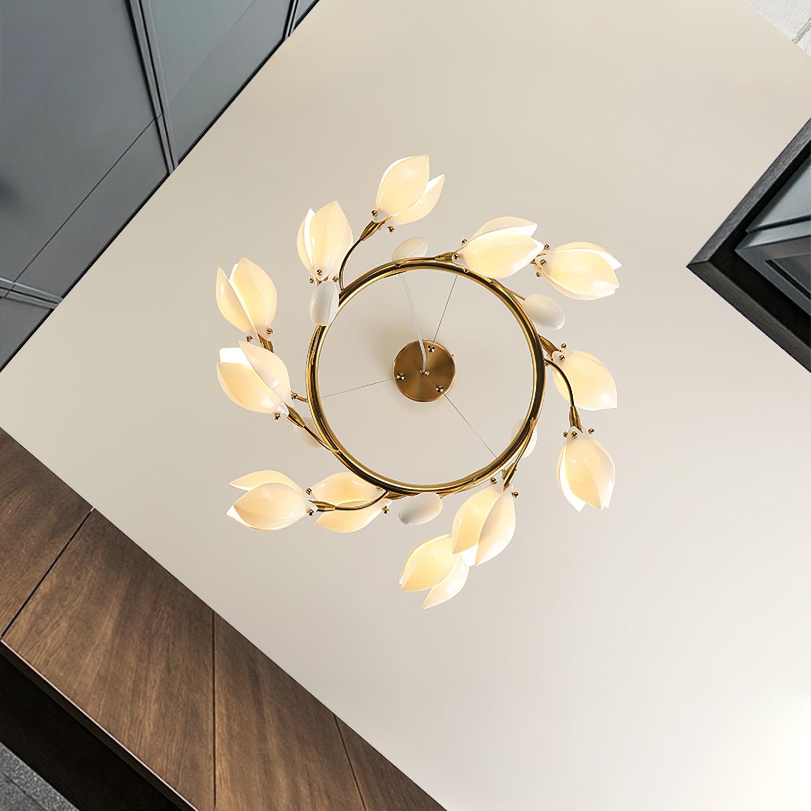 Porcelain Magnolia Chandelier - Letslighting