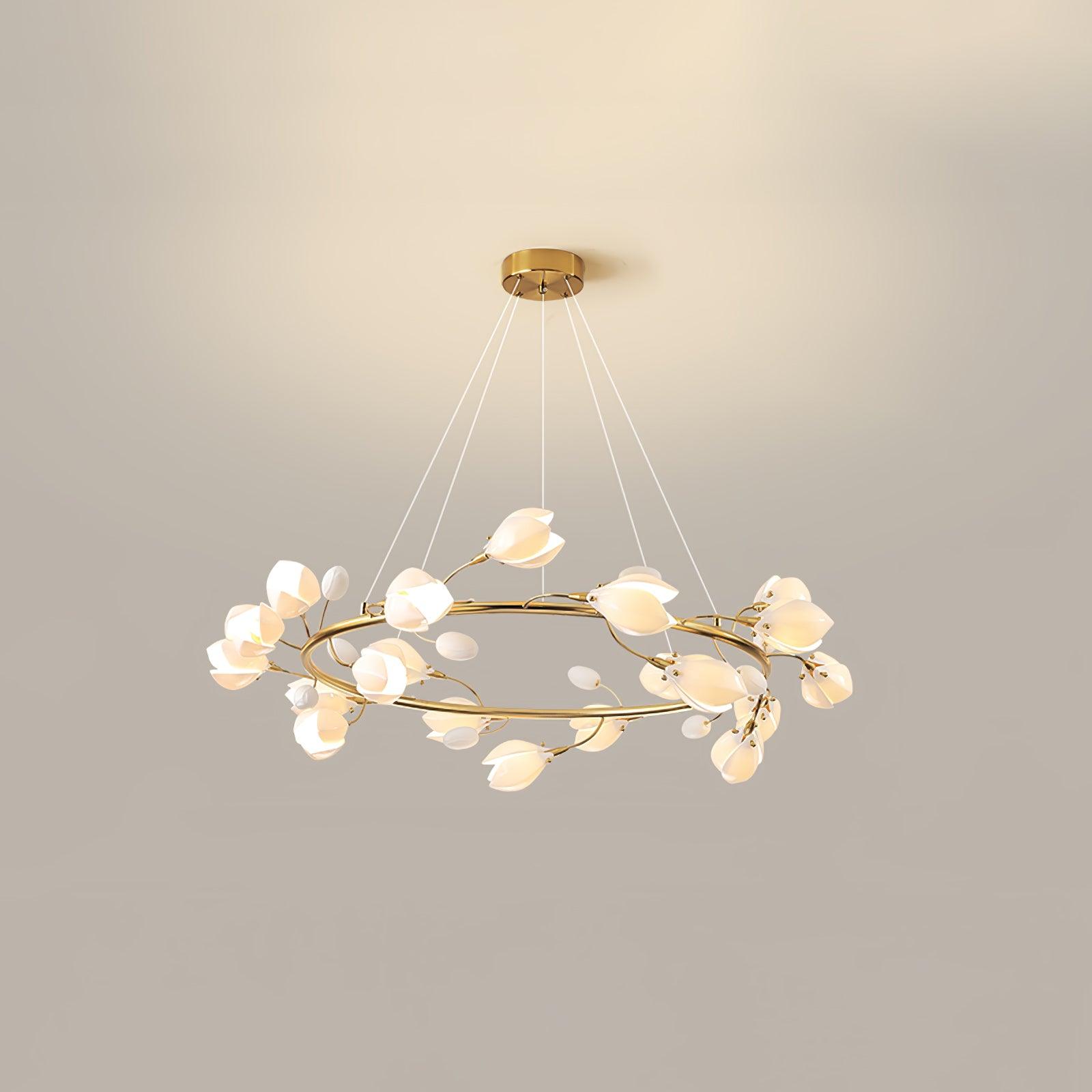 Porcelain Magnolia Chandelier - Letslighting