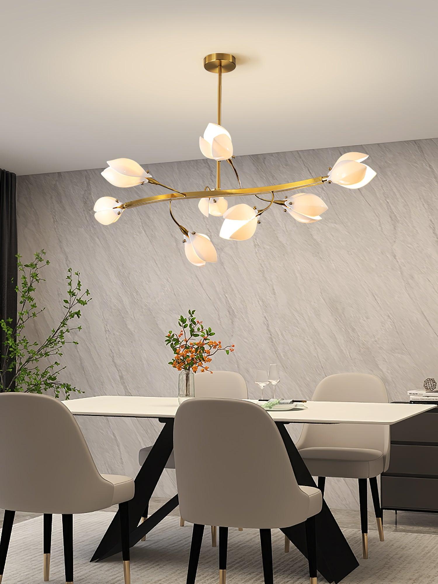 Porcelain Magnolia Chandelier - Letslighting